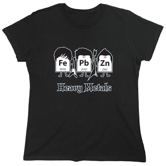 Funny T-Shirts design "Heavy Metals T-Shirts - Womens"