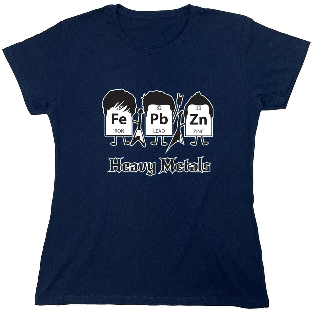 Funny T-Shirts design "Heavy Metals T-Shirts - Womens"