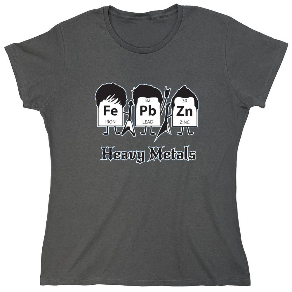 Funny T-Shirts design "Heavy Metals T-Shirts - Womens"