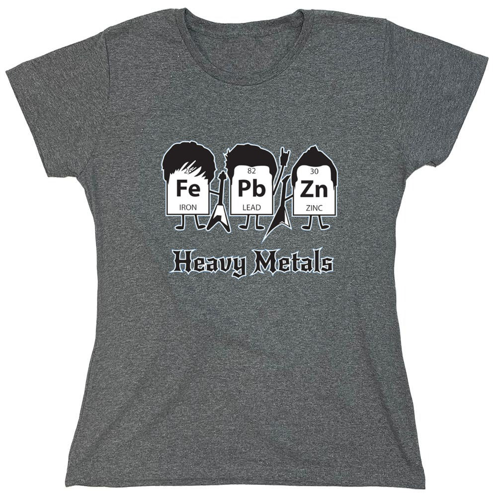 Funny T-Shirts design "Heavy Metals T-Shirts - Womens"