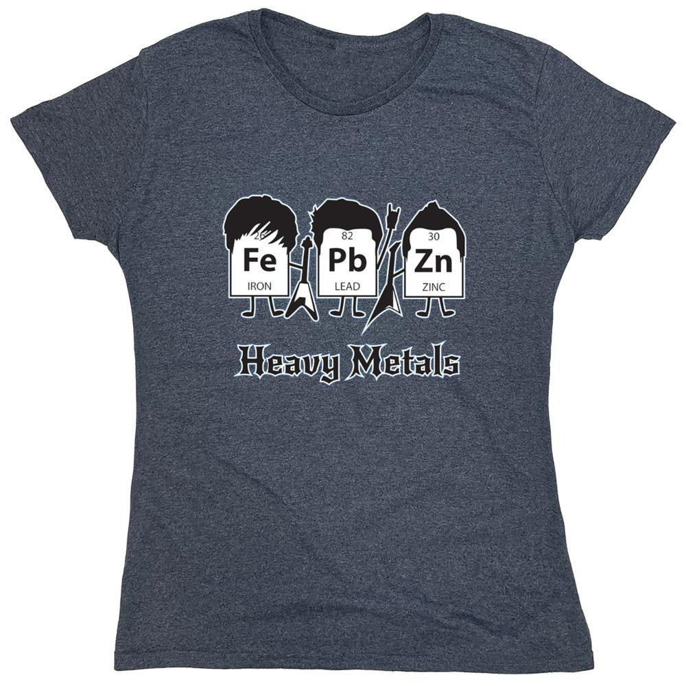Funny T-Shirts design "Heavy Metals T-Shirts - Womens"