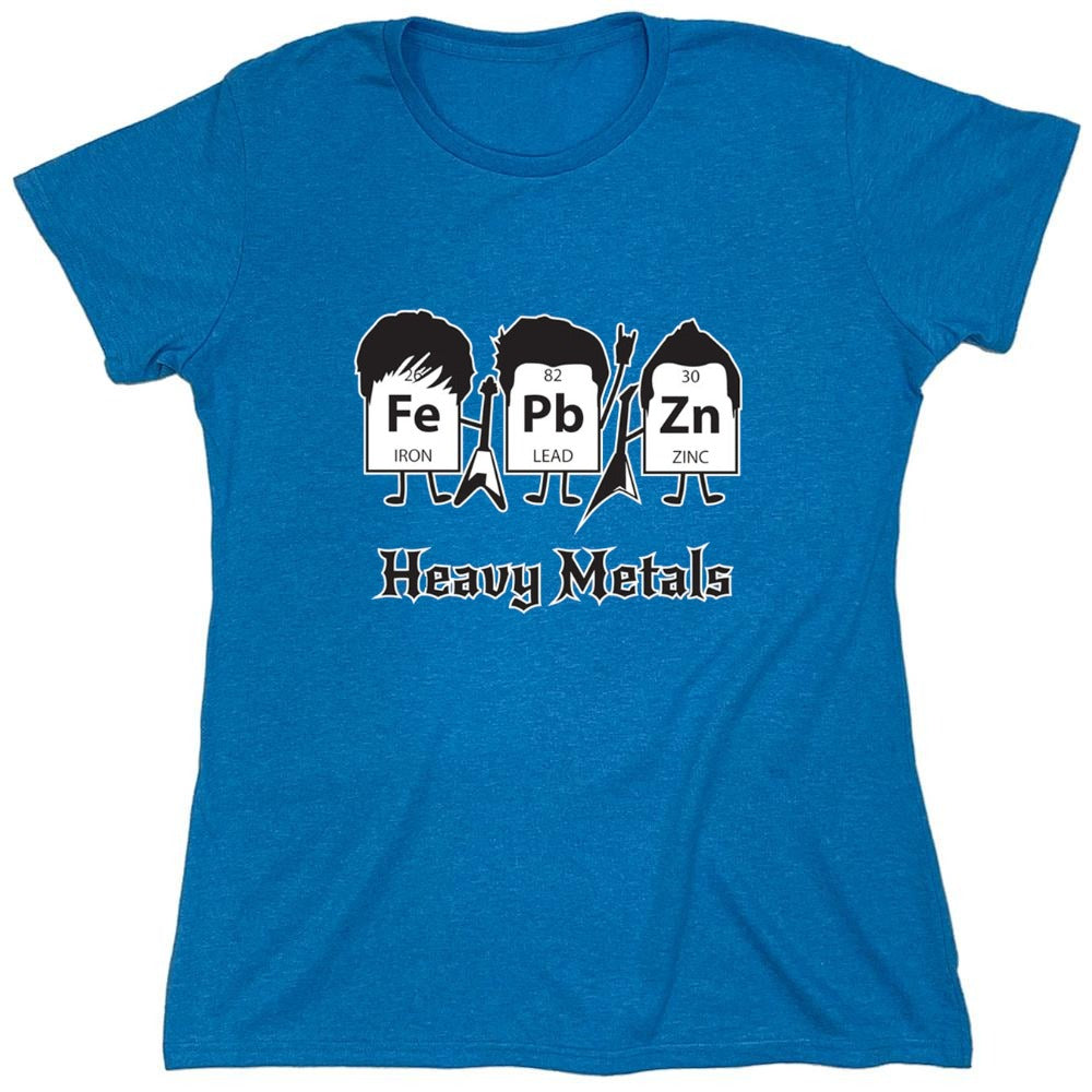 Funny T-Shirts design "Heavy Metals T-Shirts - Womens"