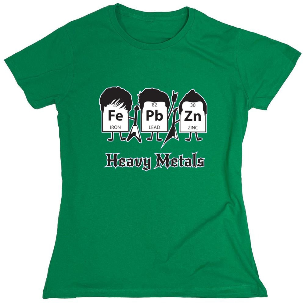 Funny T-Shirts design "Heavy Metals T-Shirts - Womens"