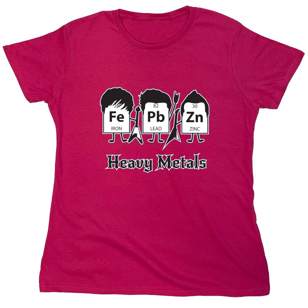 Funny T-Shirts design "Heavy Metals T-Shirts - Womens"