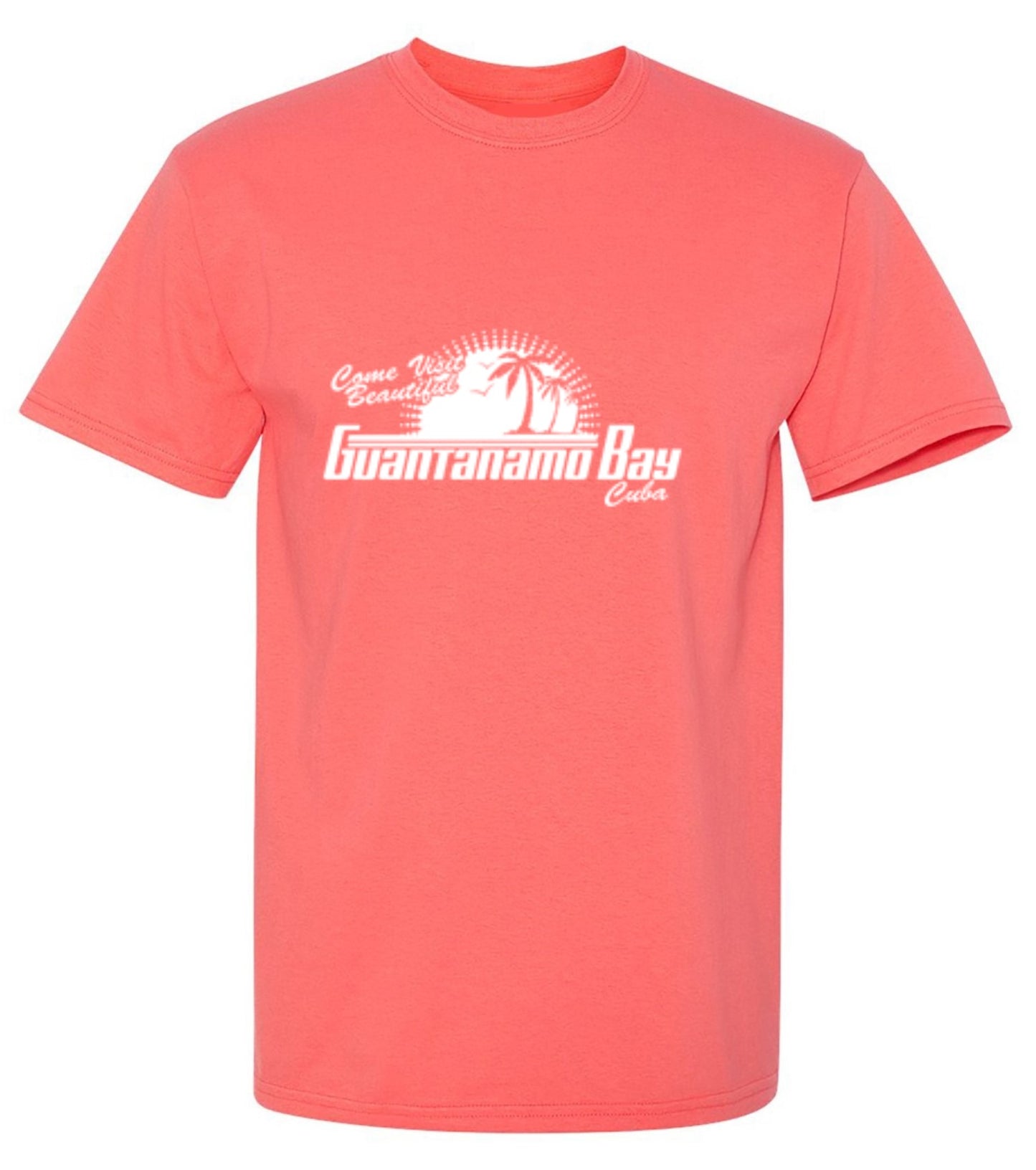 Funny T-Shirts design "Come Visit Beautiful Guantanamo Bay Cuba"