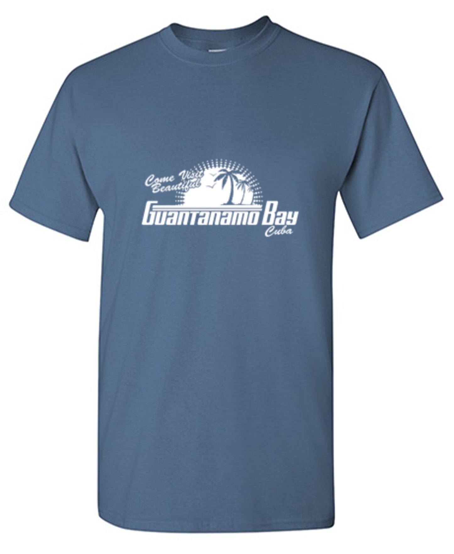 Funny T-Shirts design "Come Visit Beautiful Guantanamo Bay Cuba"