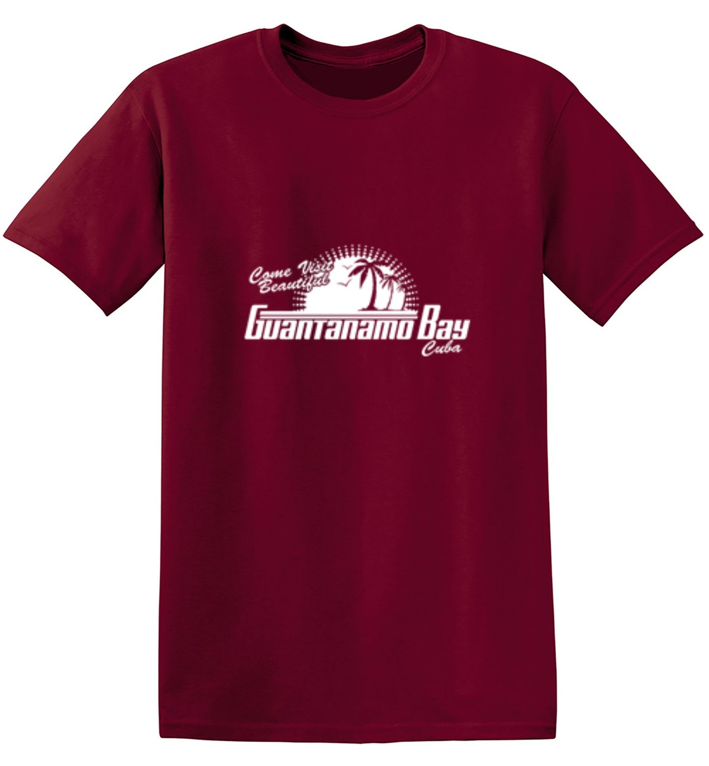 Funny T-Shirts design "Come Visit Beautiful Guantanamo Bay Cuba"