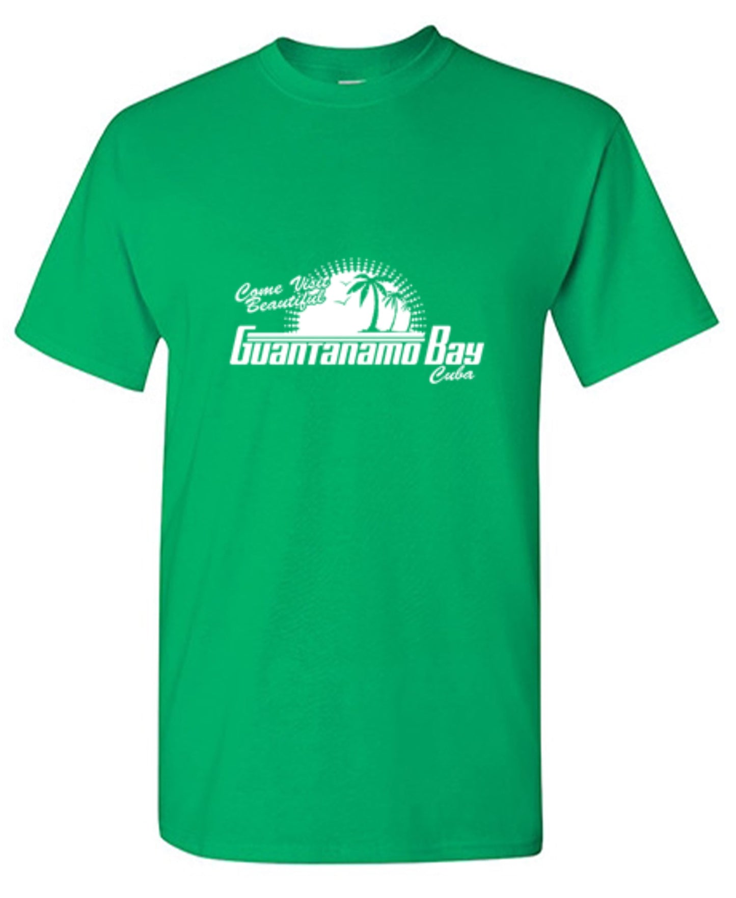 Funny T-Shirts design "Come Visit Beautiful Guantanamo Bay Cuba"