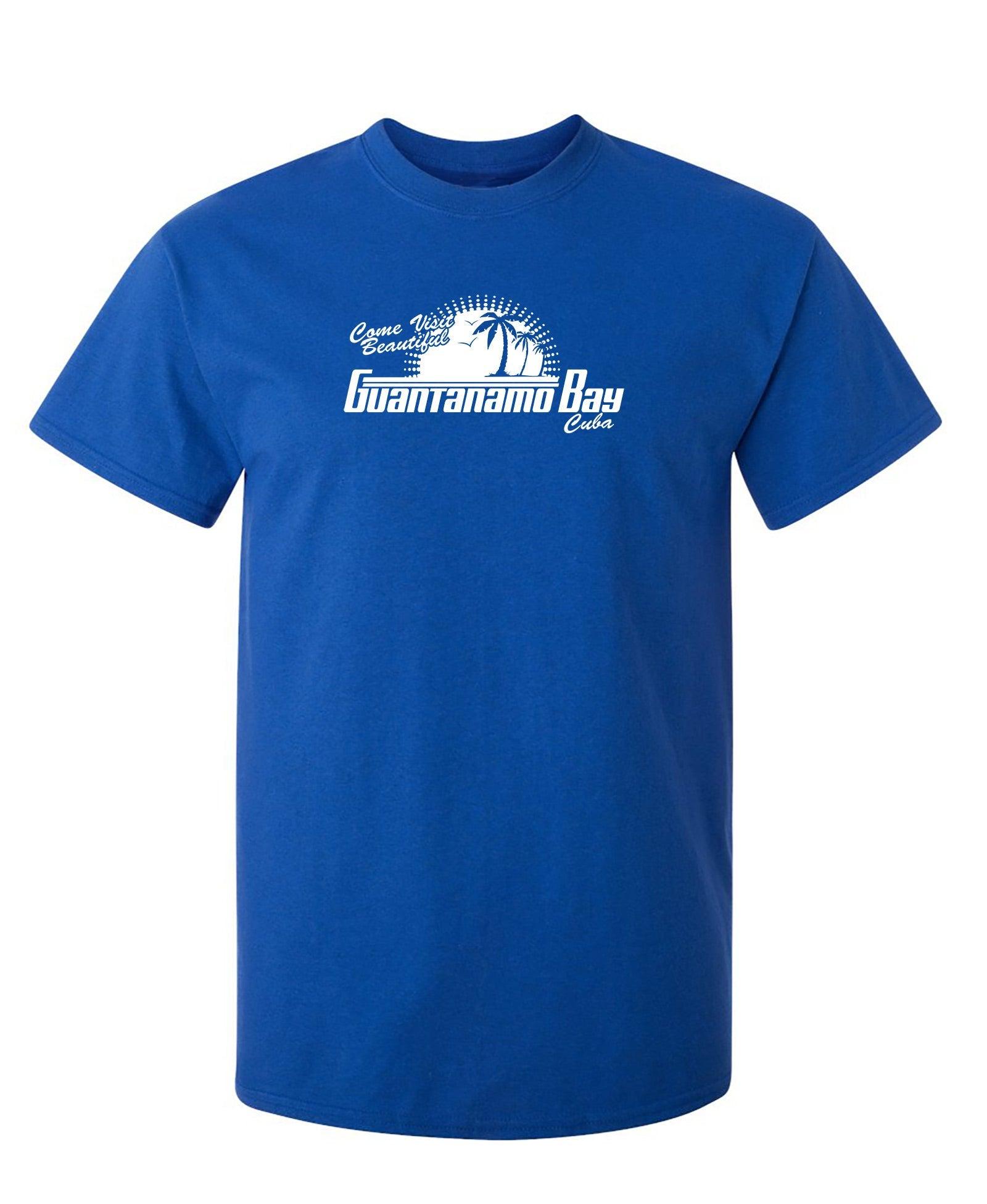 Funny T-Shirts design "Come Visit Beautiful Guantanamo Bay Cuba"