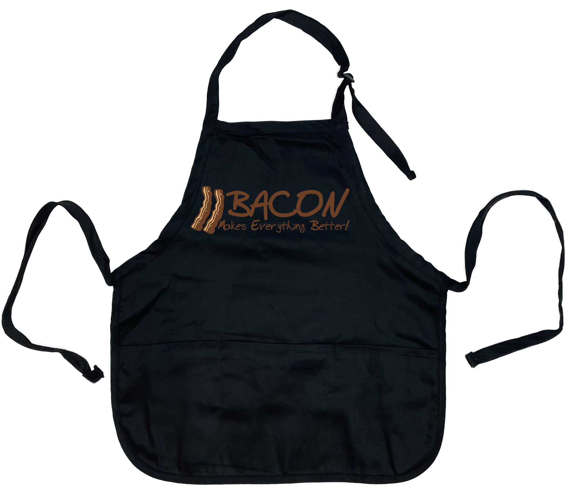 Funny T-Shirts design "Bacon Makes Everything Better! Apron"