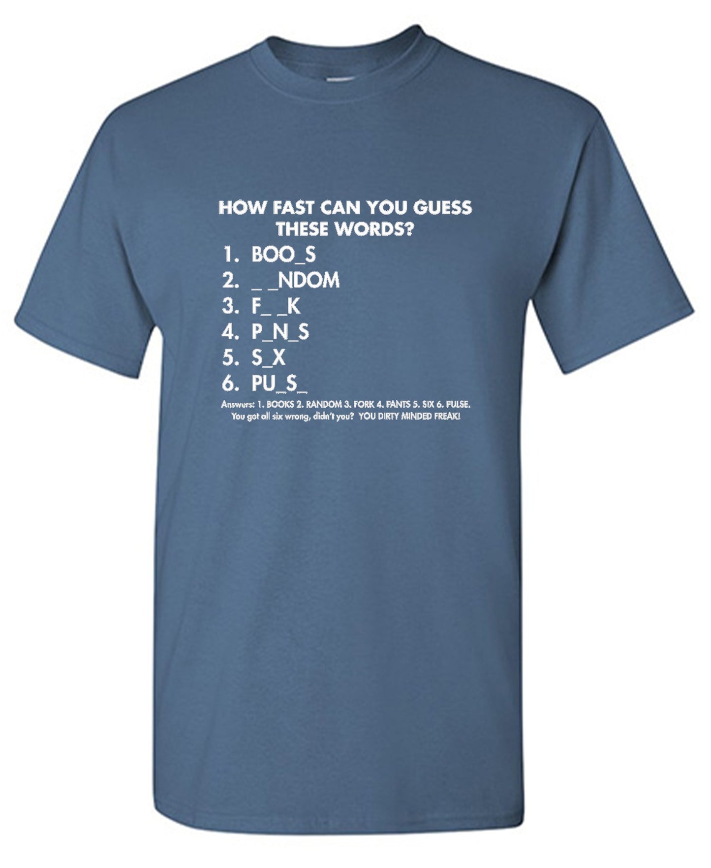 Funny T-Shirts design "Regular How Fast Can You Guess"