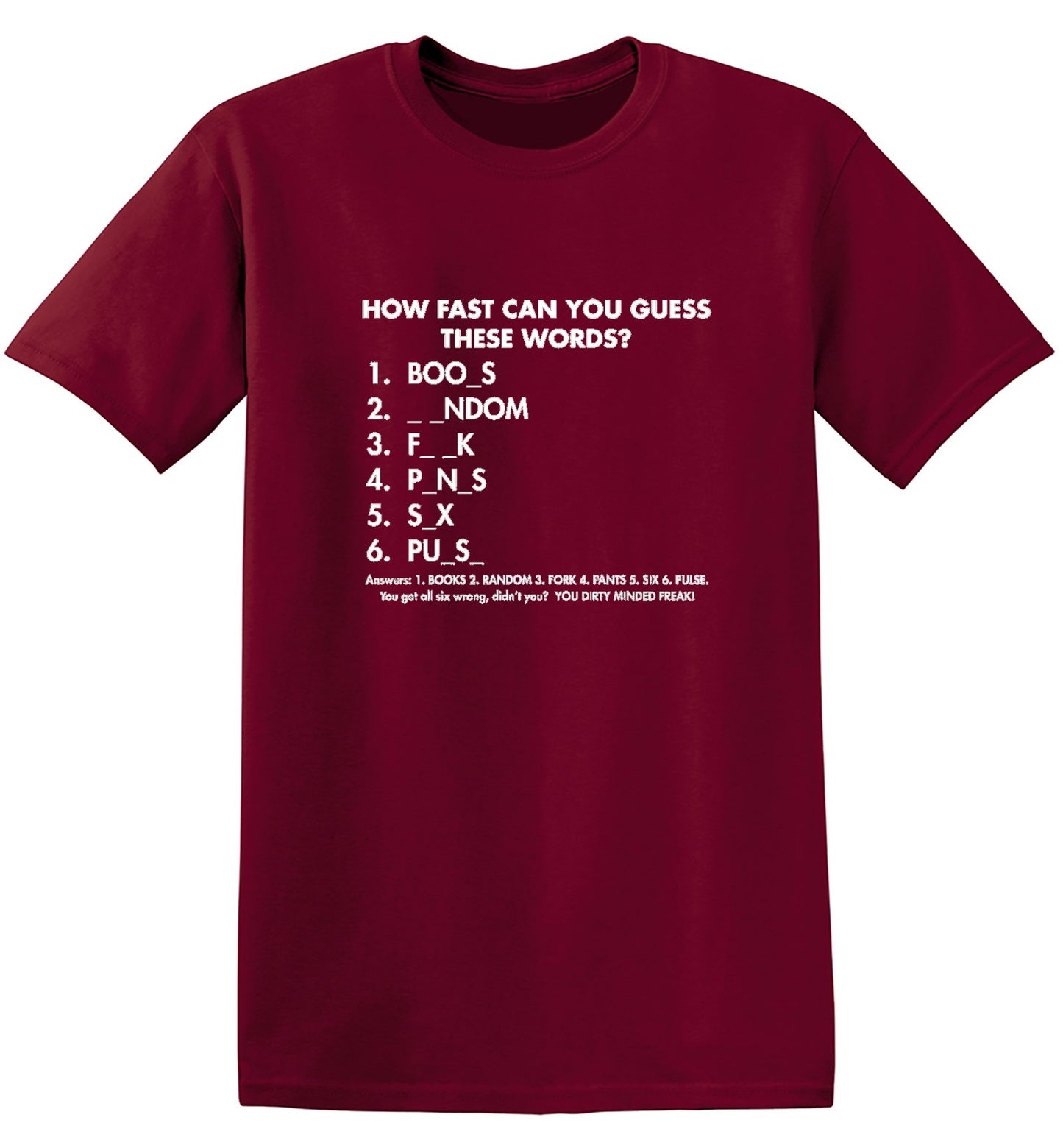 Funny T-Shirts design "Regular How Fast Can You Guess"
