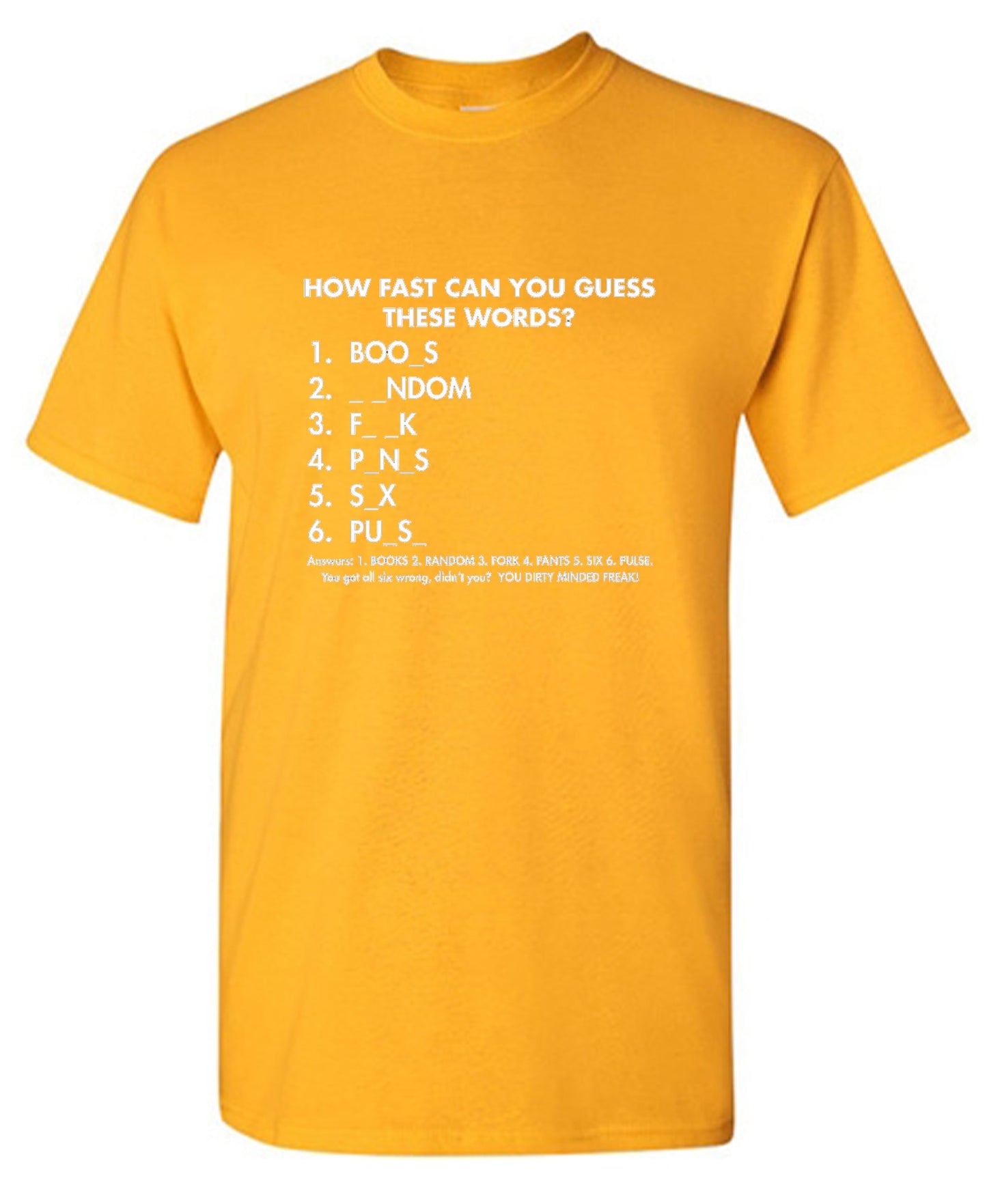 Funny T-Shirts design "Regular How Fast Can You Guess"