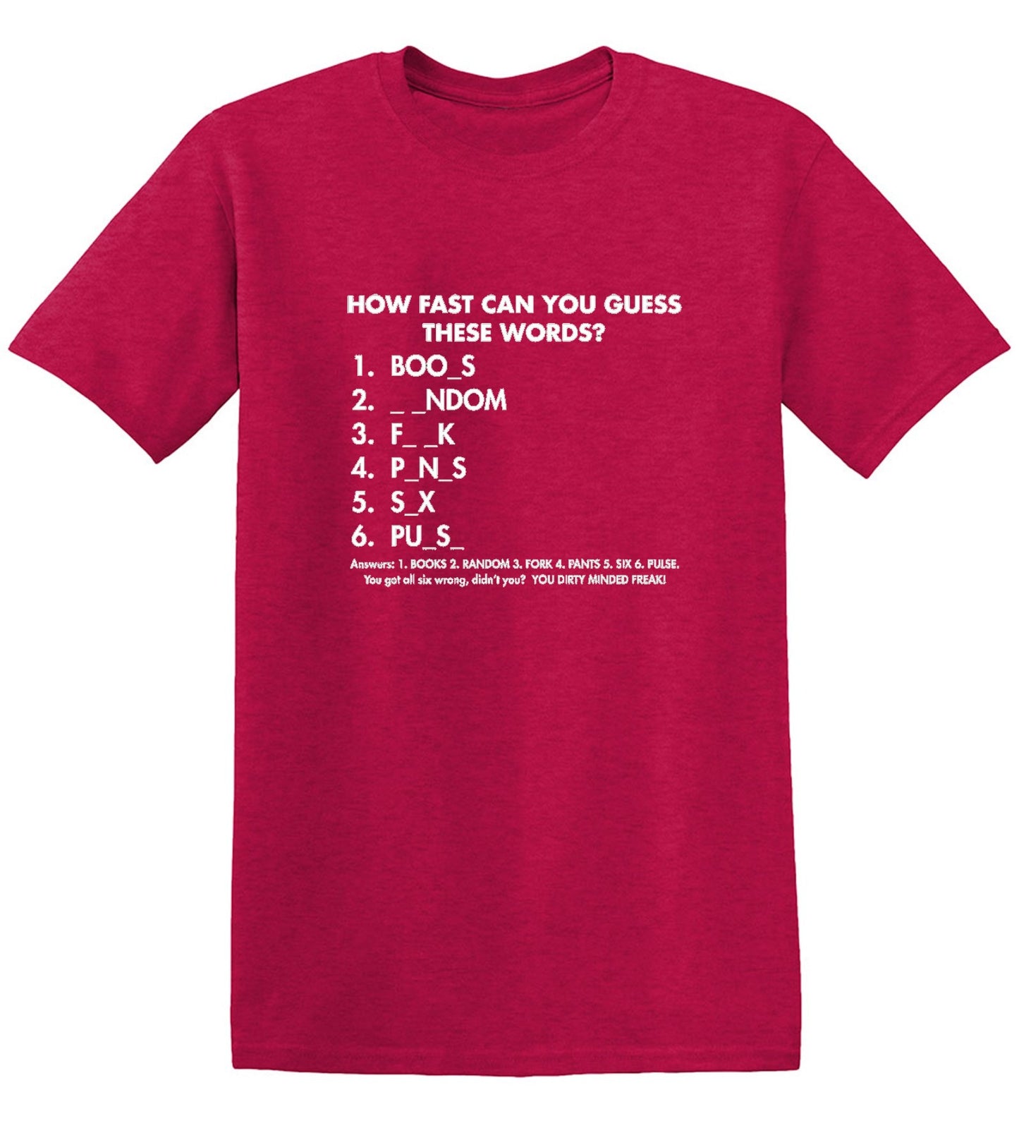 Funny T-Shirts design "Regular How Fast Can You Guess"