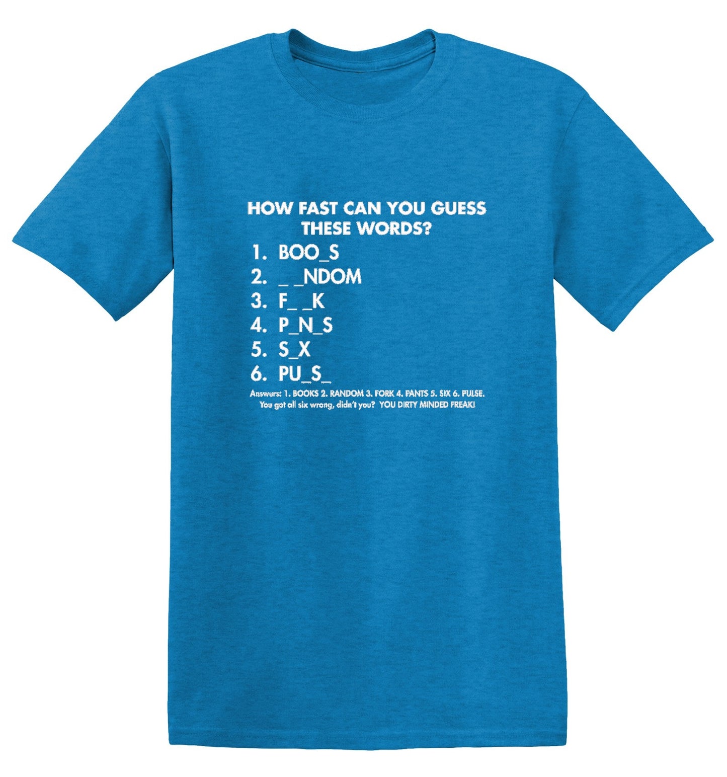 Funny T-Shirts design "Regular How Fast Can You Guess"