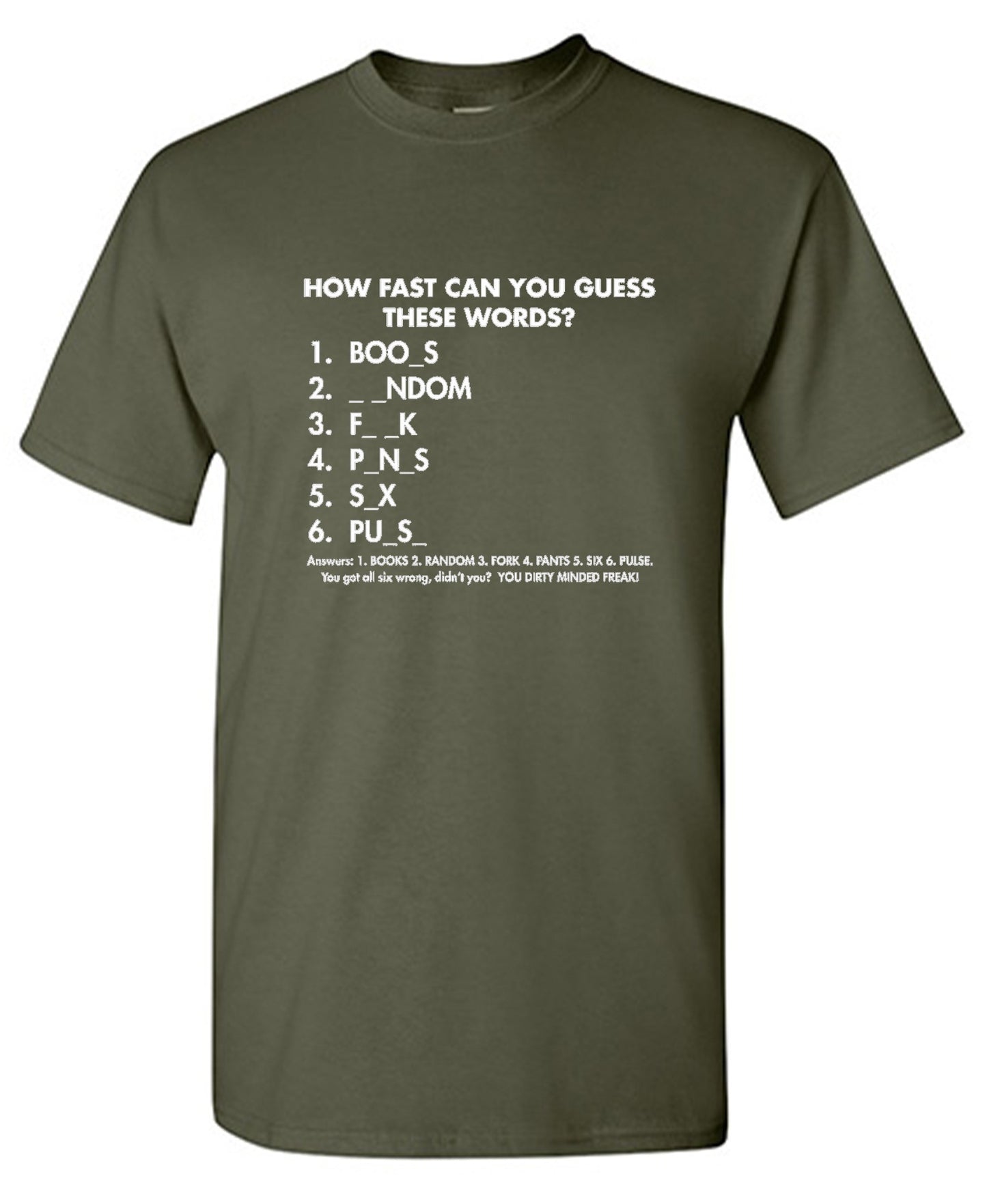 Funny T-Shirts design "Regular How Fast Can You Guess"