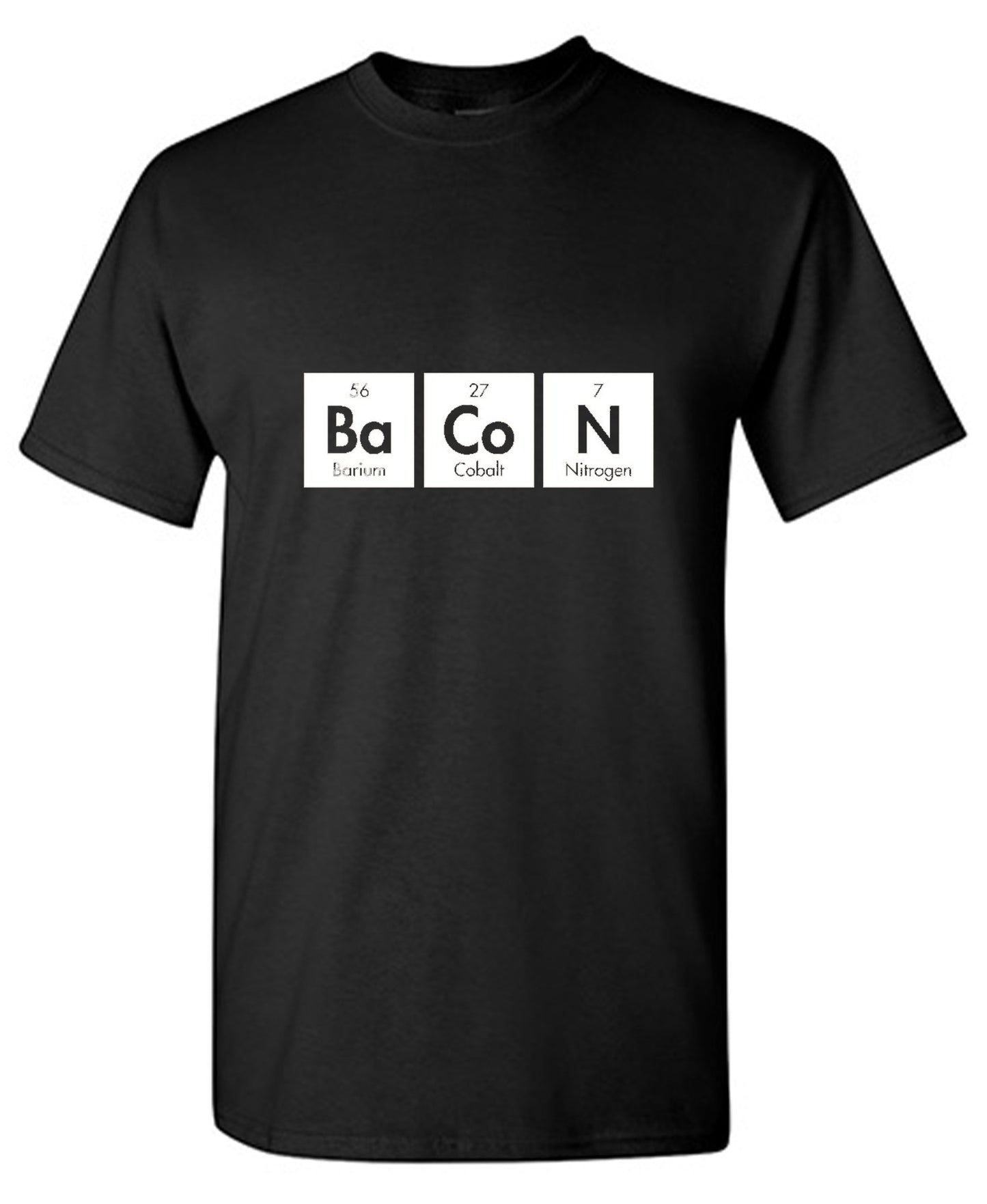 Funny T-Shirts design "Bacon Elements"