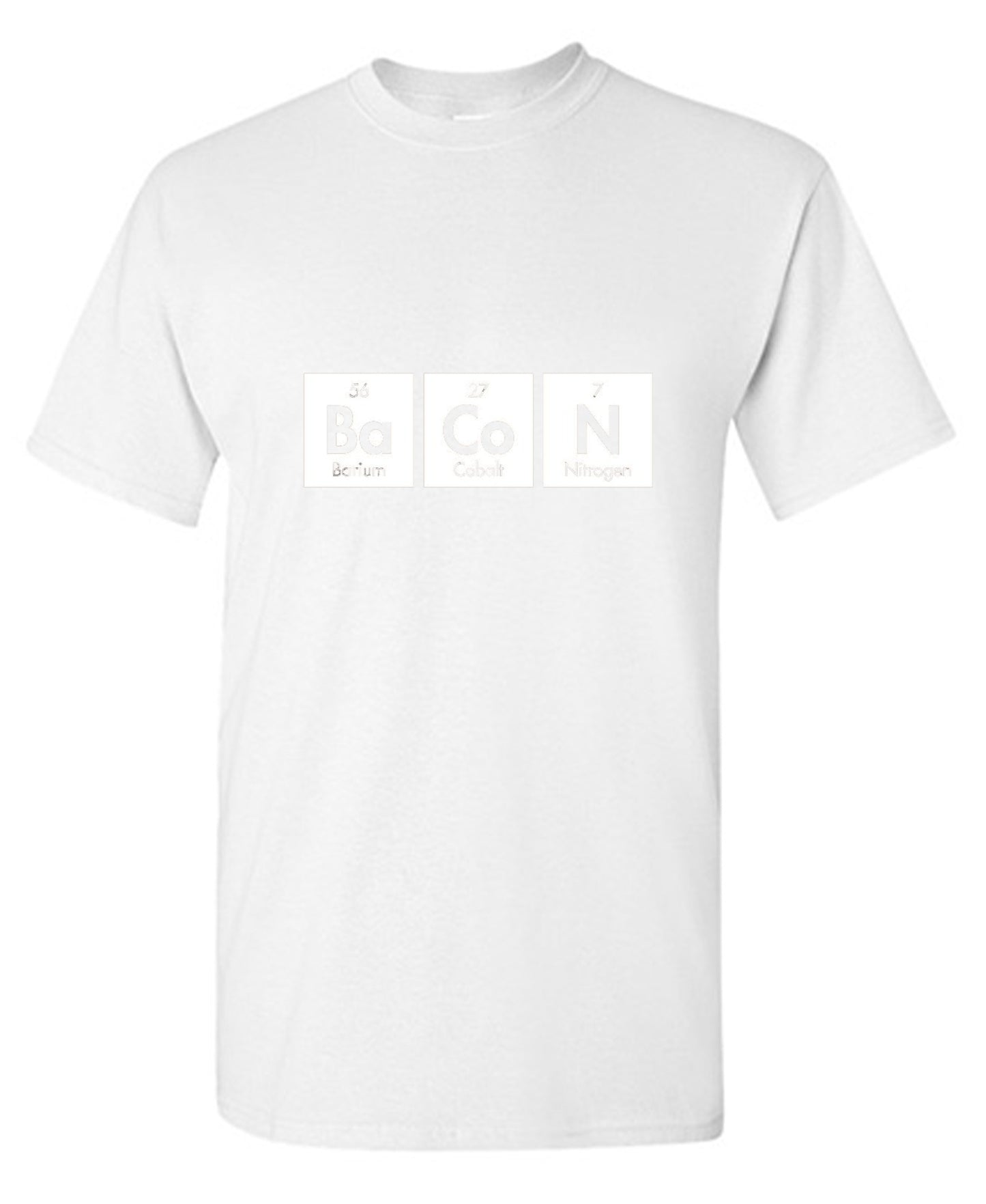 Funny T-Shirts design "Bacon Elements"
