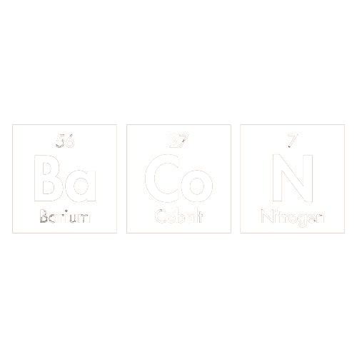 Funny T-Shirts design "Bacon Elements"
