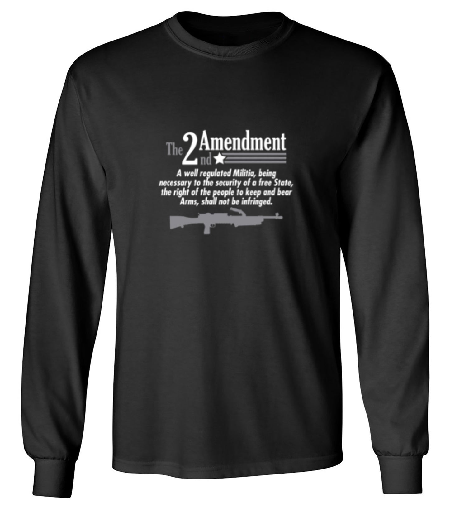 Funny T-Shirts design "The 2nd Amendment A Well Regulated Militia Being Necessary To The Security - Long Sleeve"
