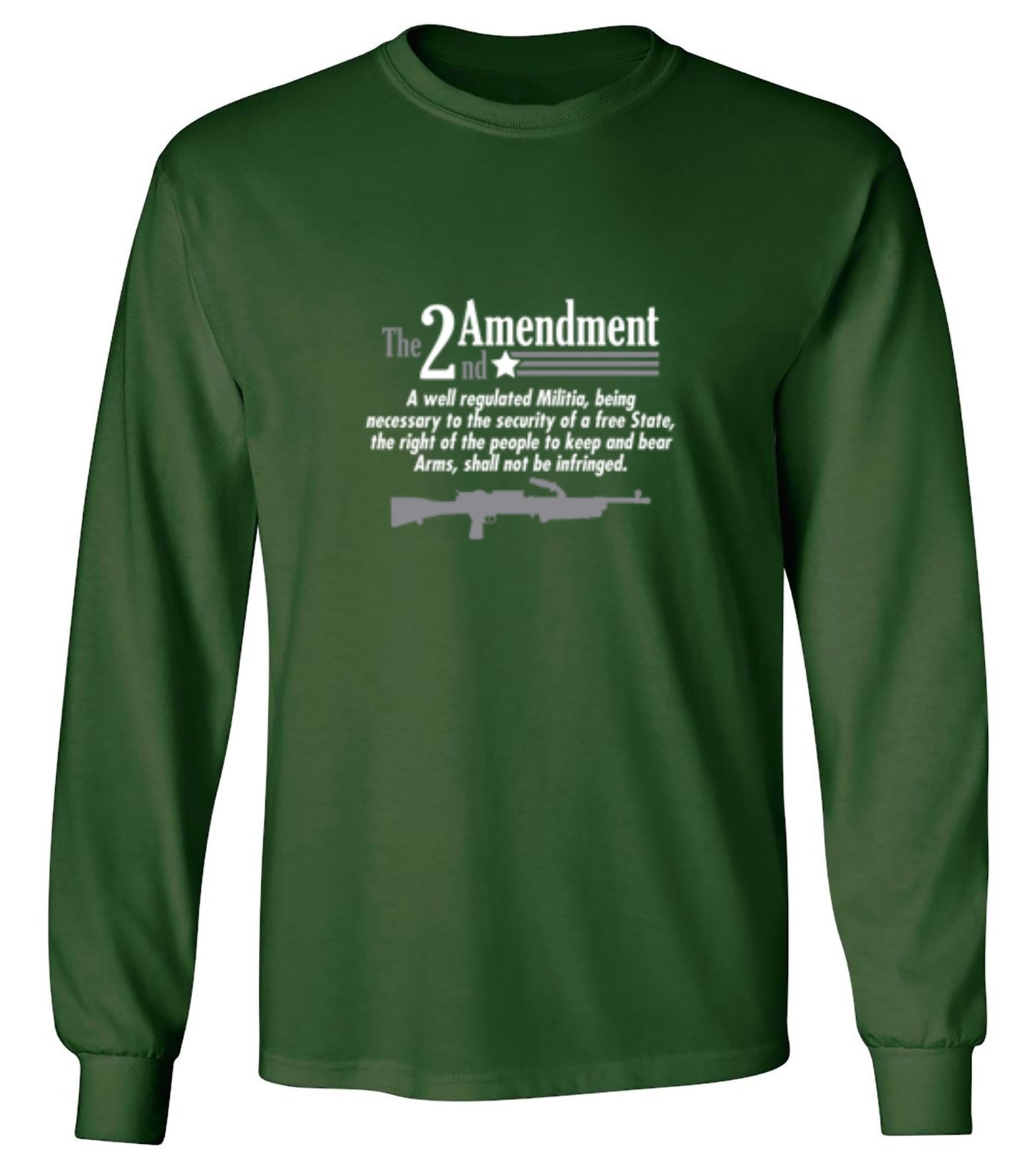Funny T-Shirts design "The 2nd Amendment A Well Regulated Militia Being Necessary To The Security - Long Sleeve"