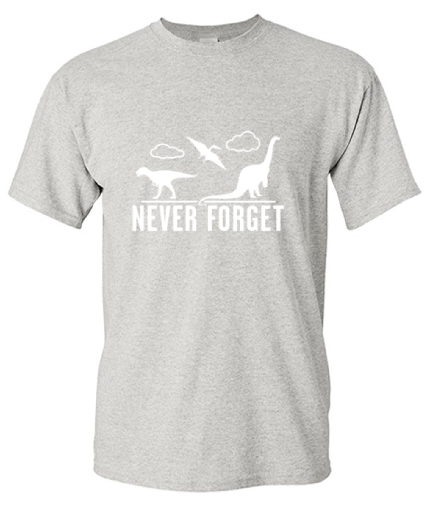 Funny T-Shirts design "Never Forget - Dinosaurs - Youth"