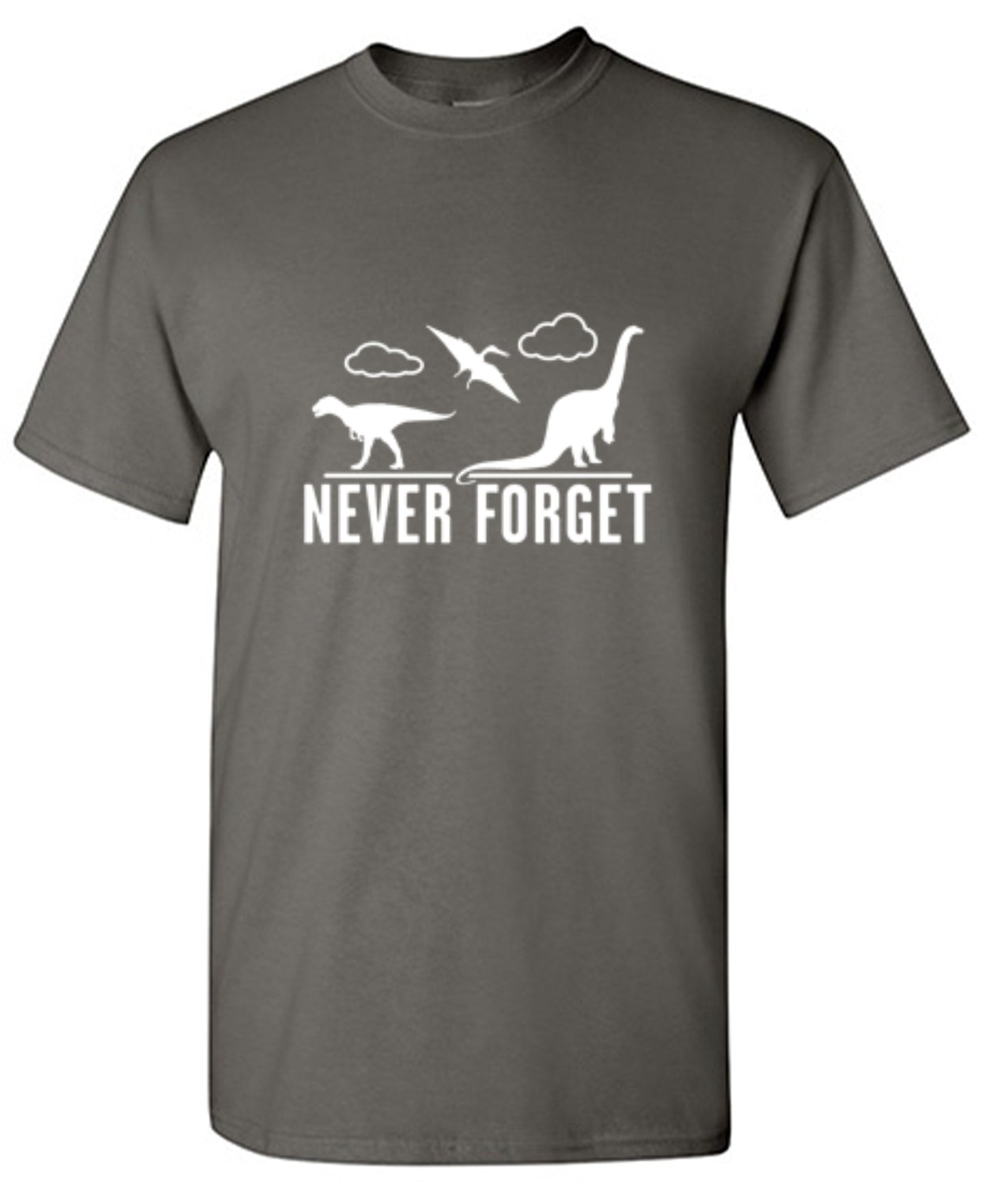 Funny T-Shirts design "Never Forget - Dinosaurs - Ring Spun Tee"