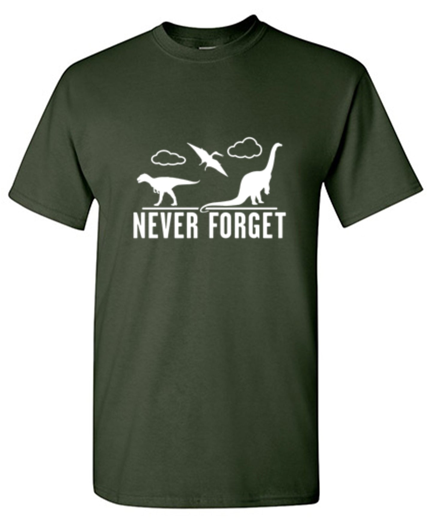 Funny T-Shirts design "Never Forget - Dinosaurs - Youth"