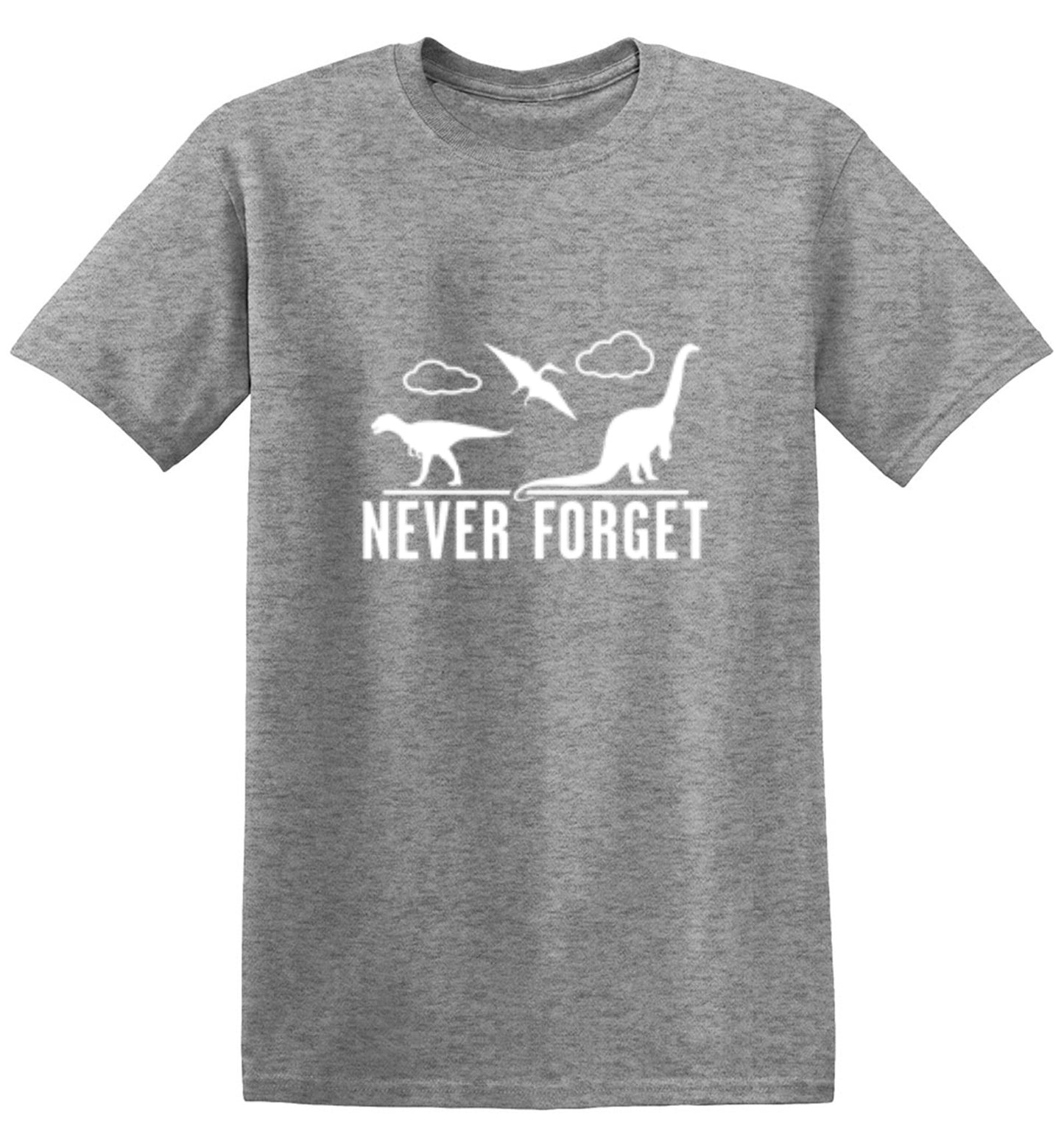 Funny T-Shirts design "Never Forget - Dinosaurs - Youth"