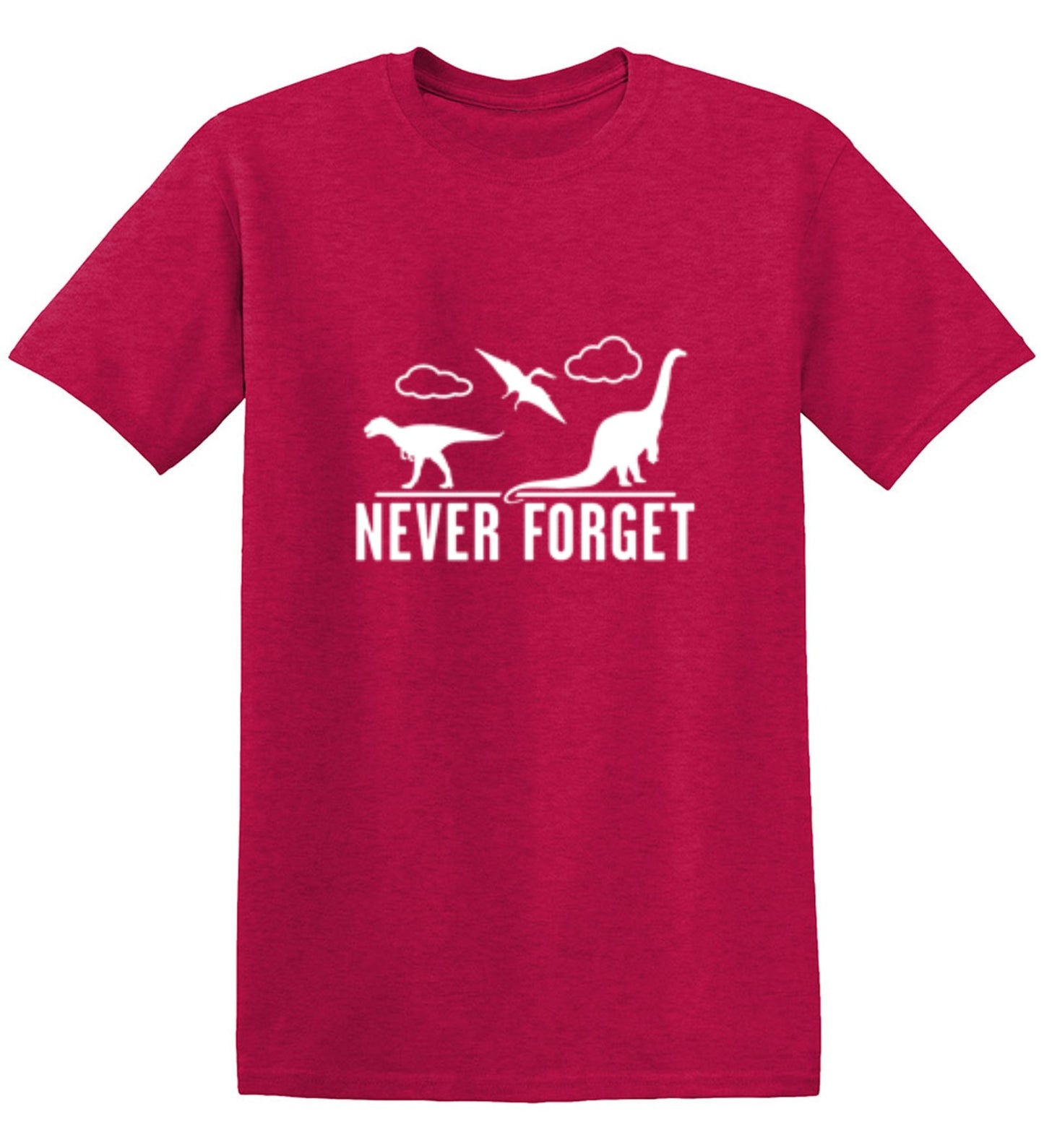 Funny T-Shirts design "Never Forget - Dinosaurs - Ring Spun Tee"