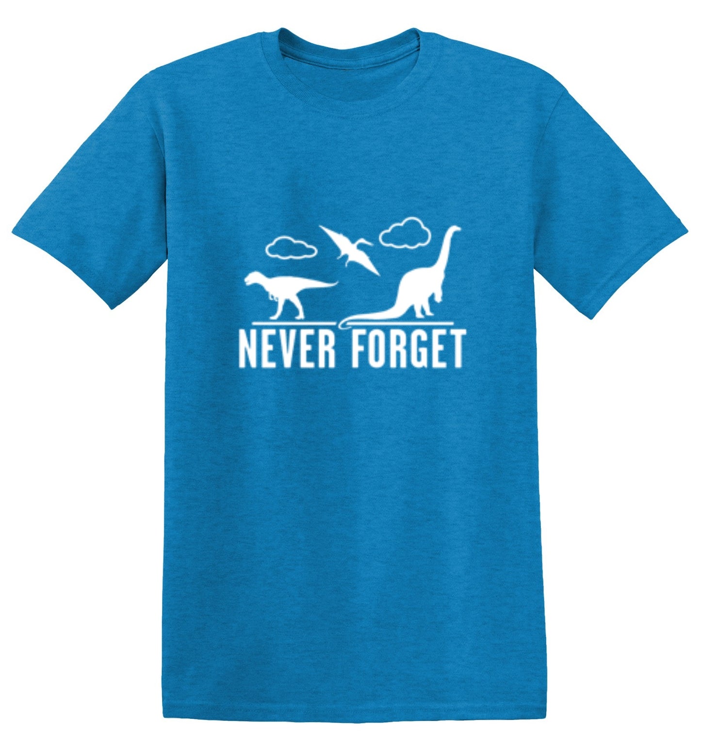 Funny T-Shirts design "Never Forget - Dinosaurs - Ring Spun Tee"
