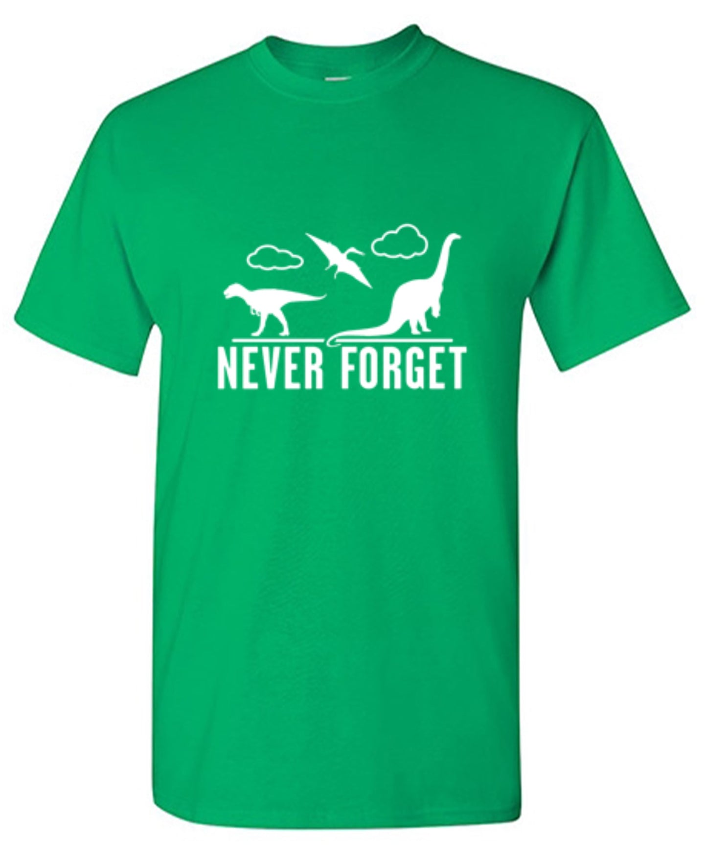 Funny T-Shirts design "Never Forget - Dinosaurs - Youth"