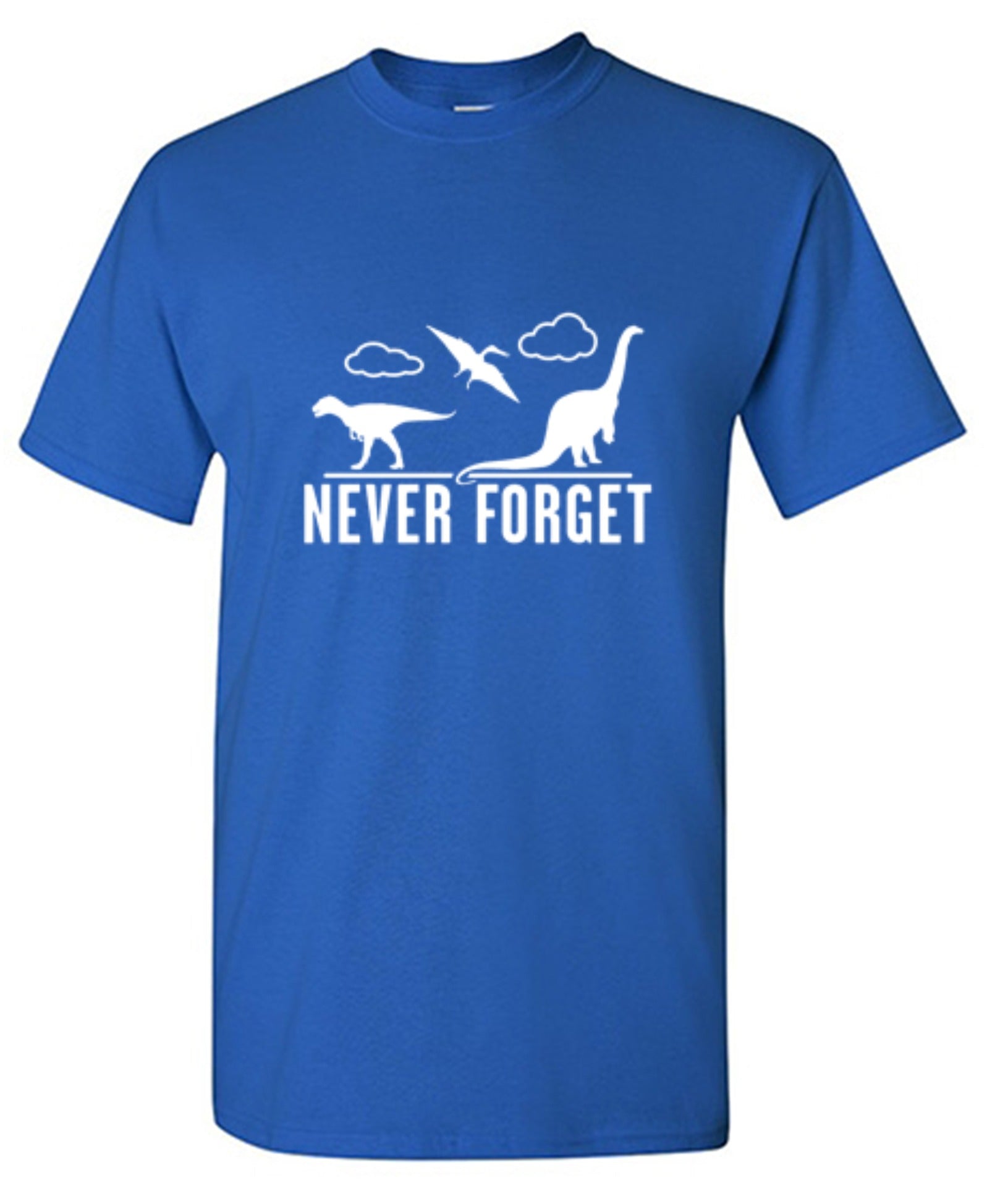Funny T-Shirts design "Never Forget - Dinosaurs"