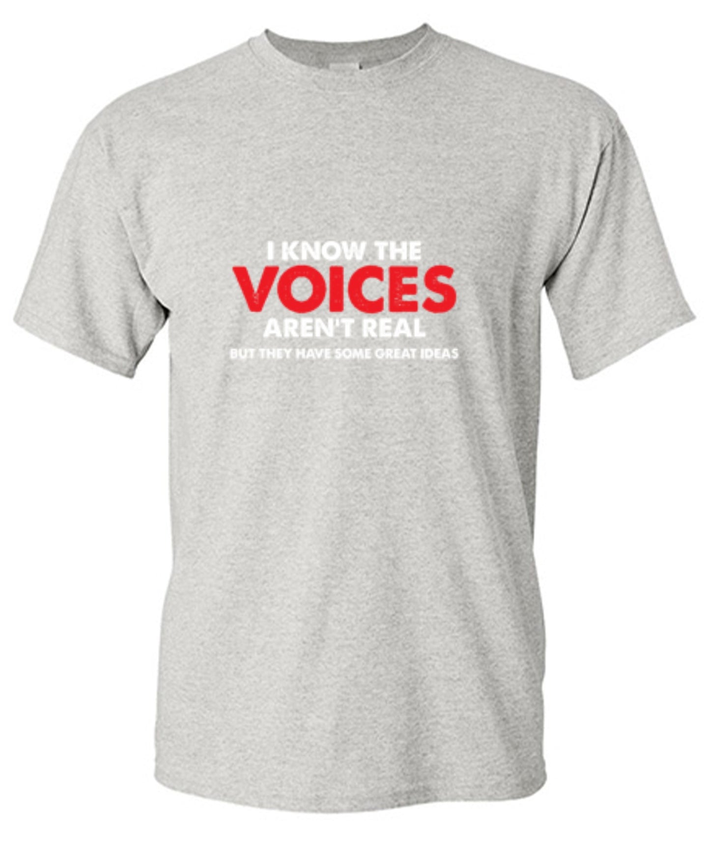 Funny T-Shirts design "The Voices In My Head Have Great Ideas"