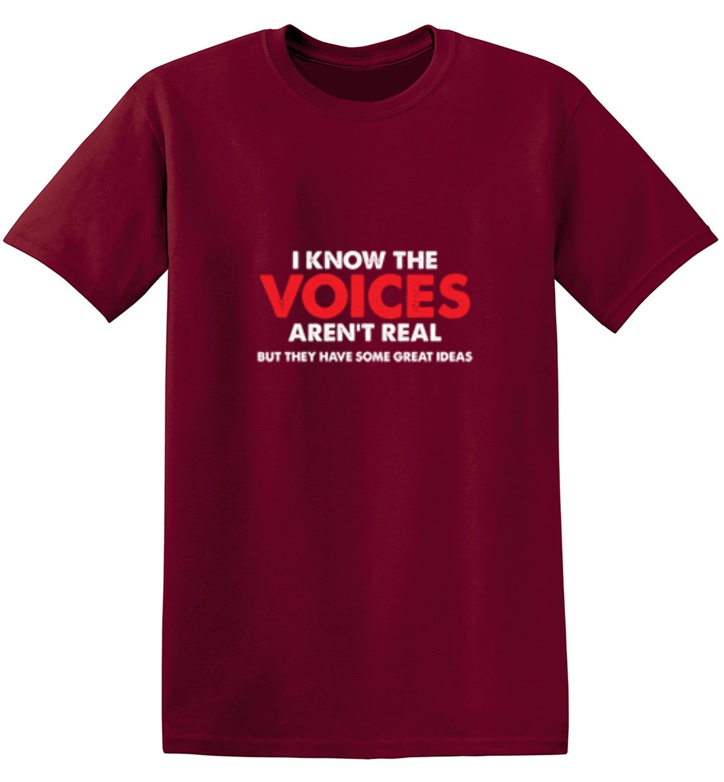 Funny T-Shirts design "The Voices In My Head Have Great Ideas"