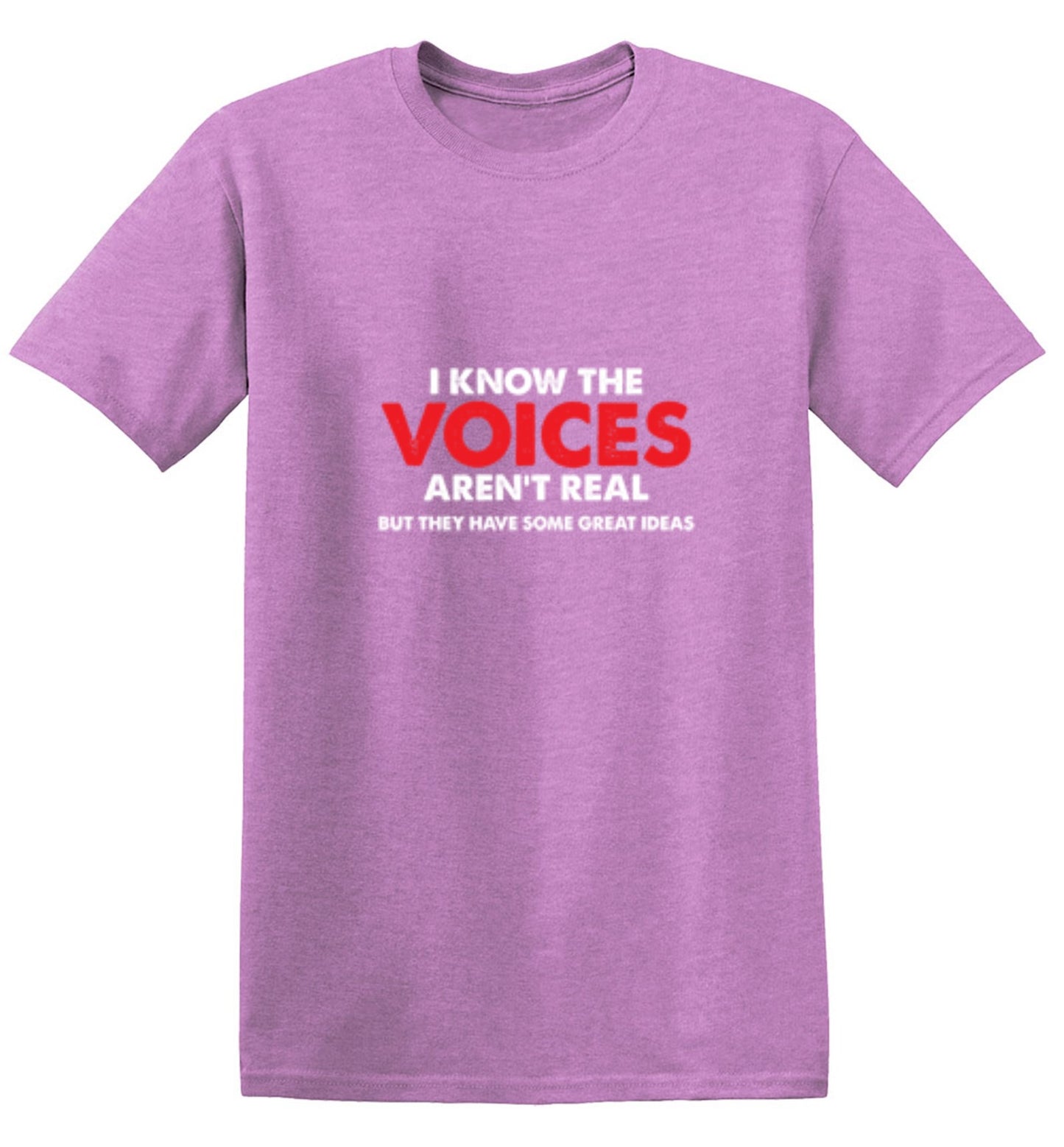 Funny T-Shirts design "The Voices In My Head Have Great Ideas"