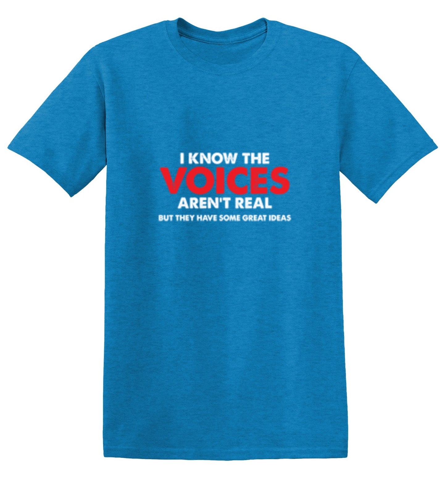 Funny T-Shirts design "The Voices In My Head Have Great Ideas"