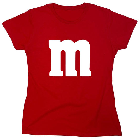 Funny T-Shirts design "M Halloween T-Shirt - Womens"