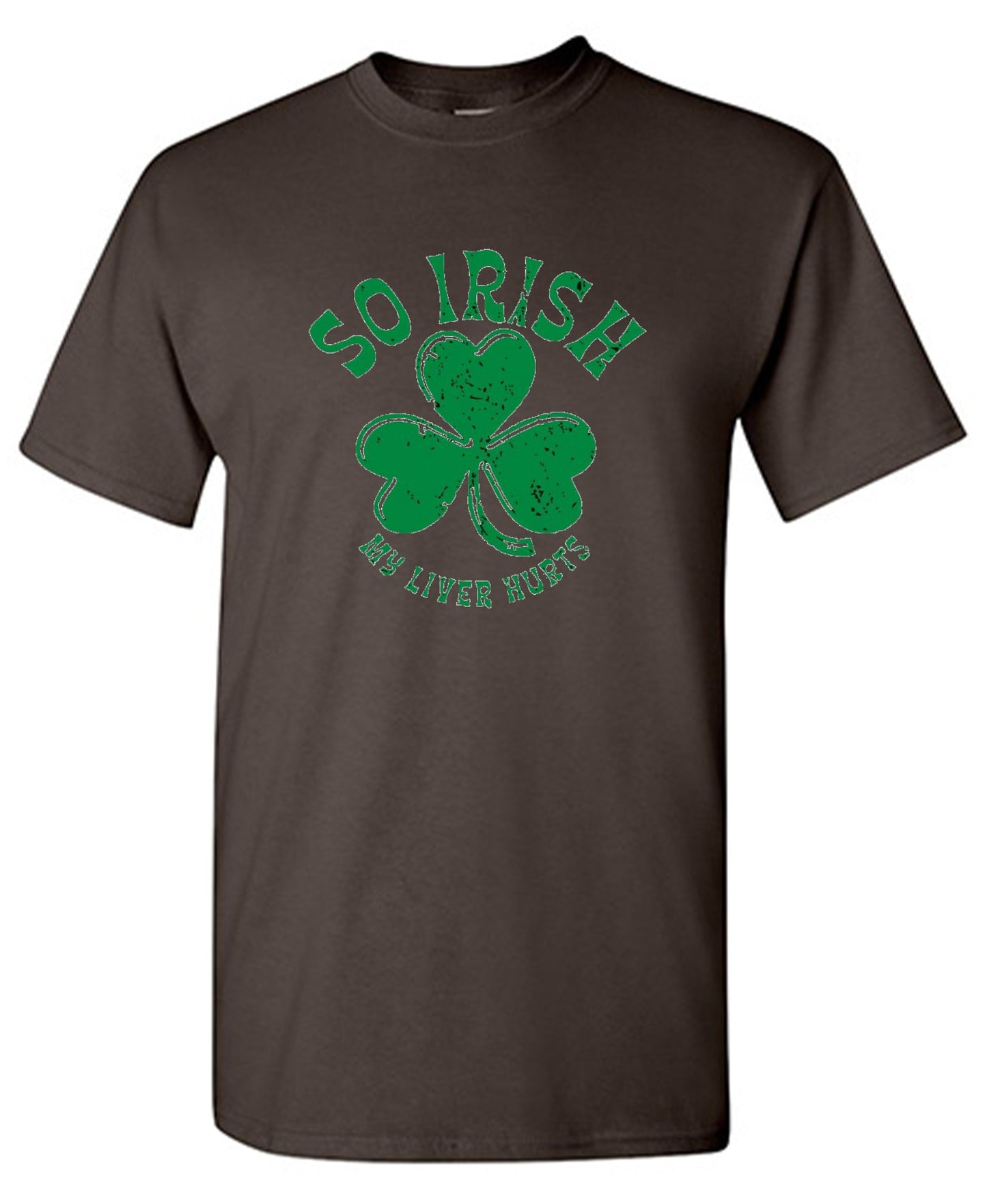 Funny T-Shirts design "So Irish My Liver Hurts T-Shirts - Tall Tee"