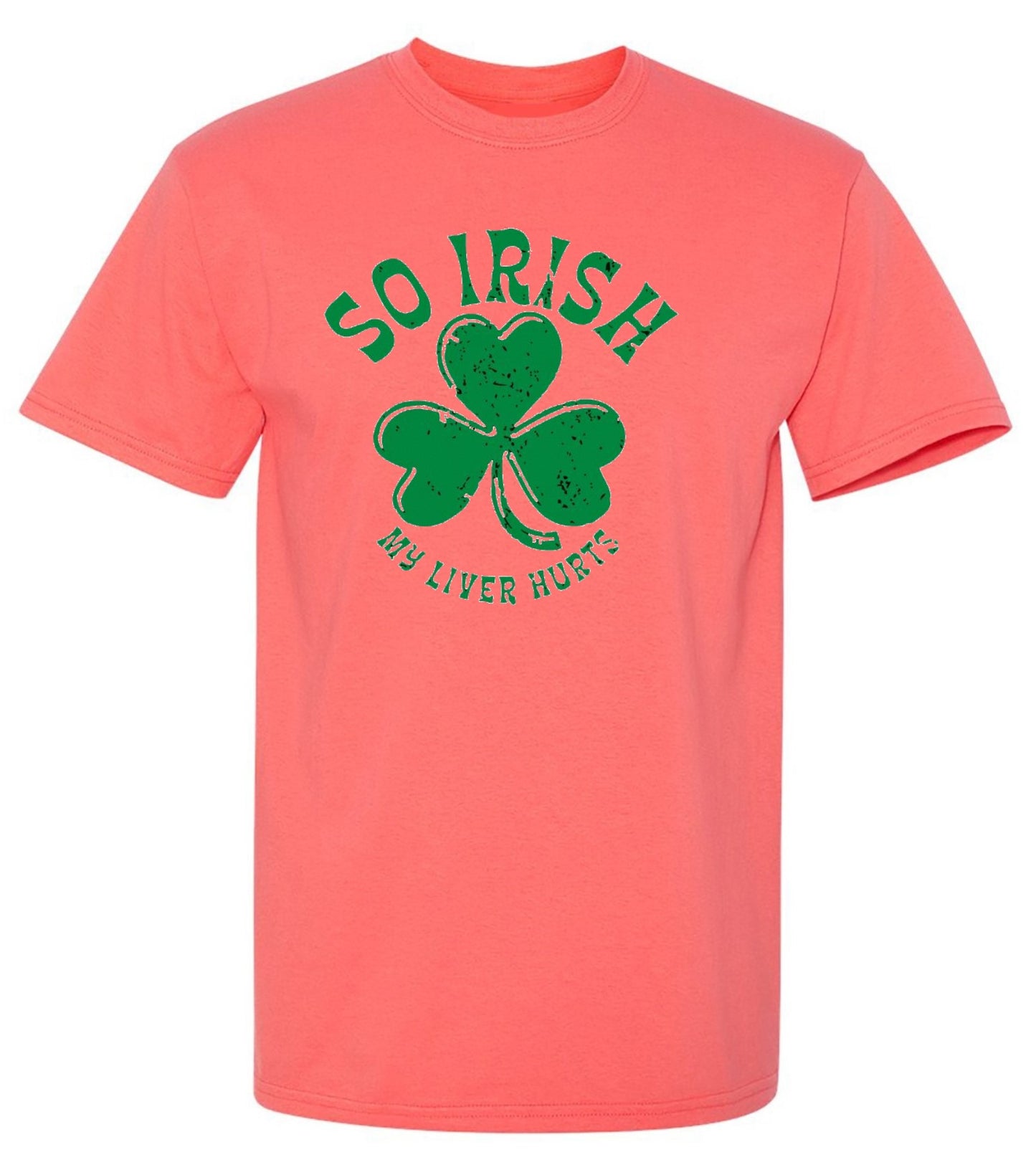 Funny T-Shirts design "So Irish My Liver Hurts T-Shirts - Tall Tee"