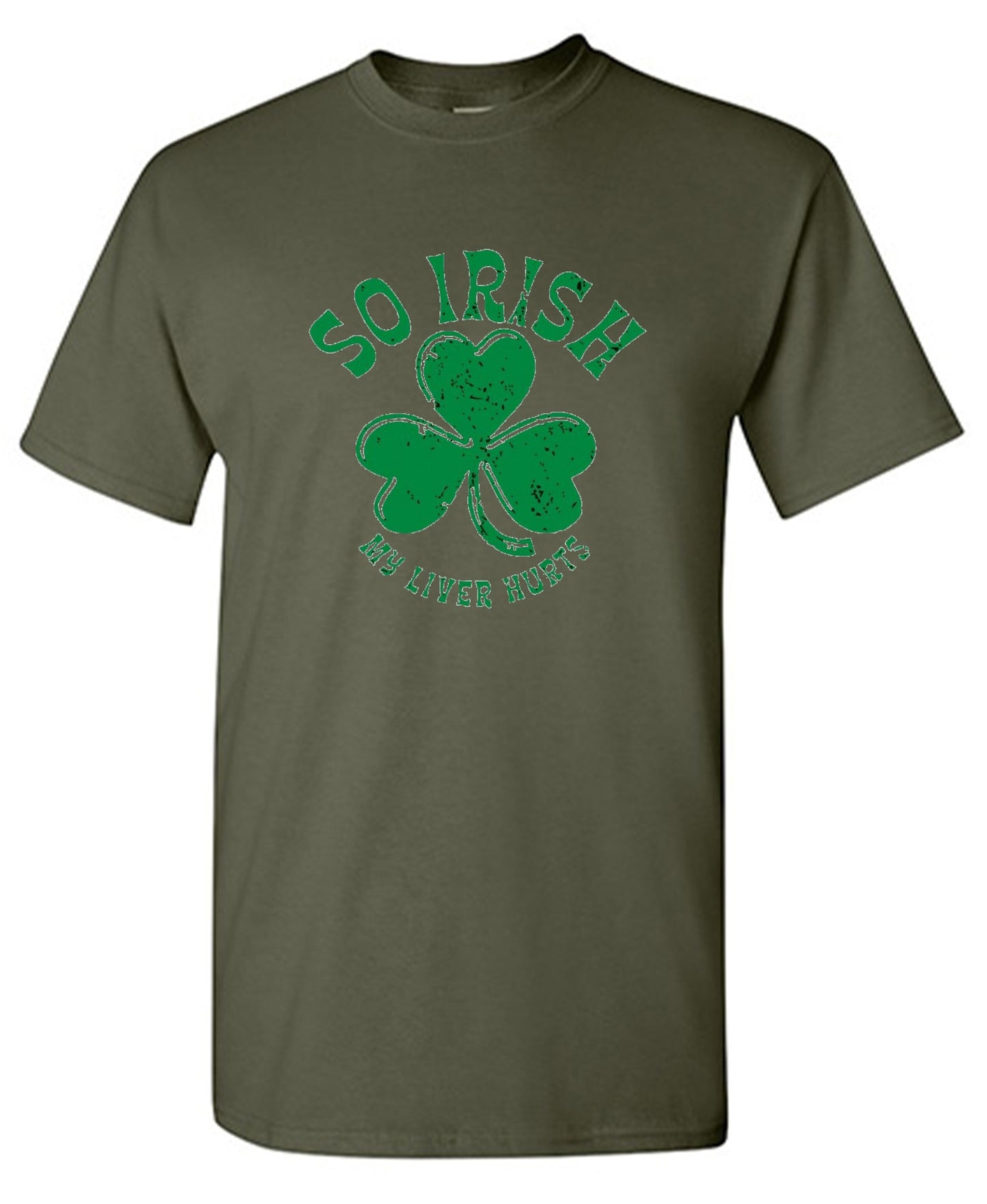 Funny T-Shirts design "So Irish My Liver Hurts T-Shirts - Tall Tee"