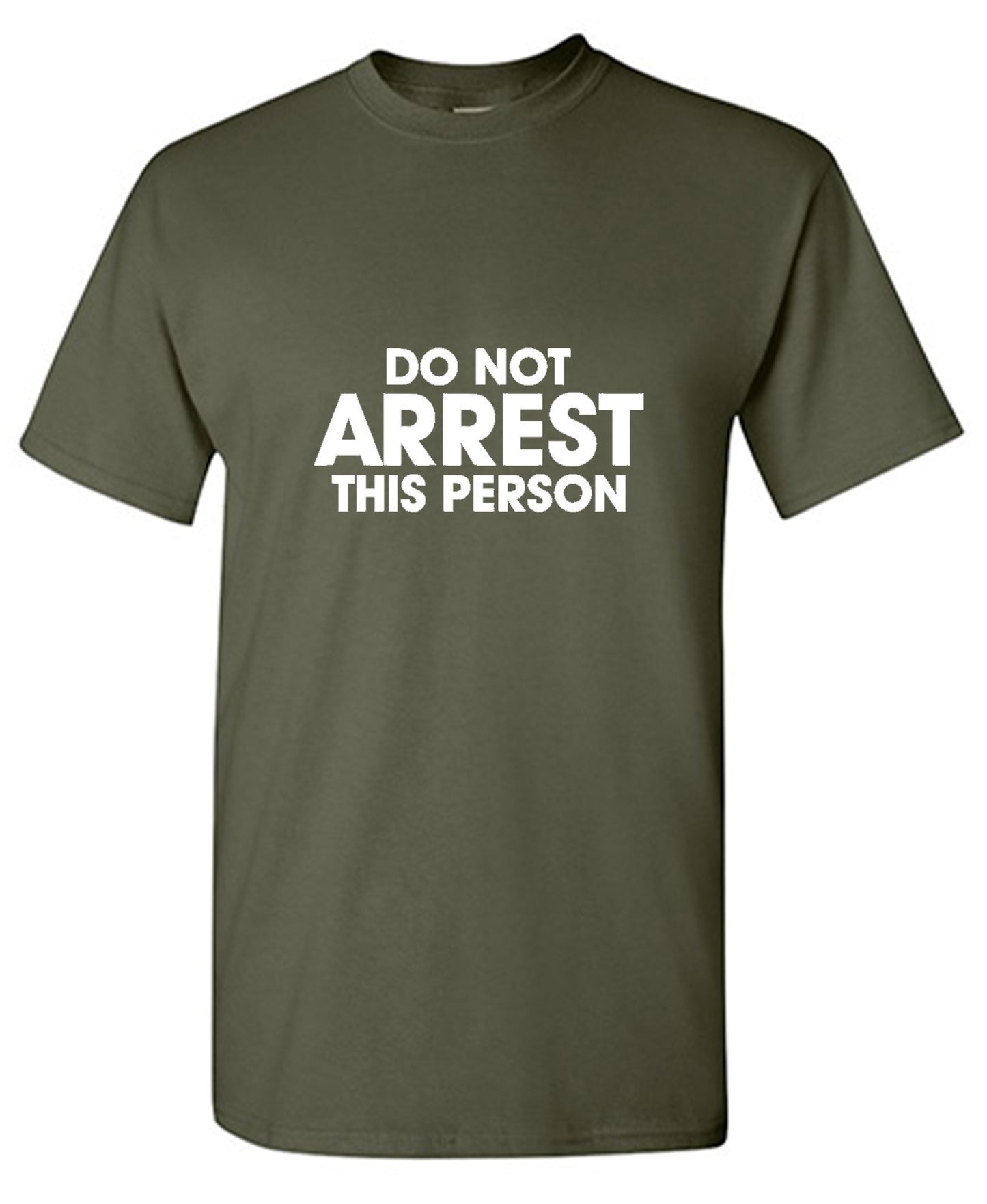 Funny T-Shirts design "Do Not Arrest This Person - Youth"