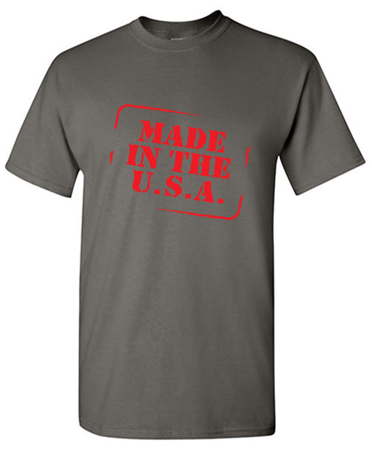 Funny T-Shirts design "Made in the USA - 4th of July Shirt"