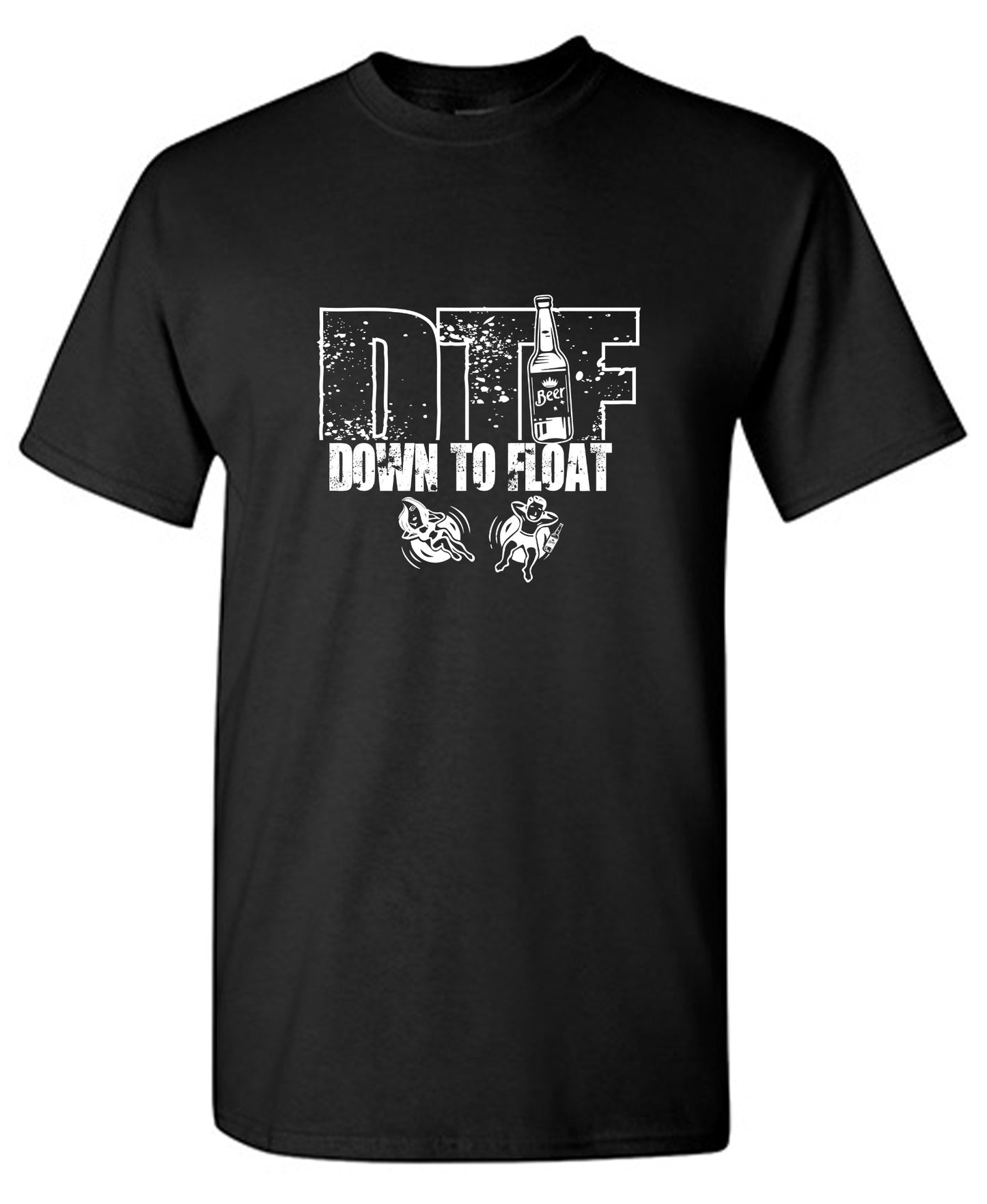 Funny T-Shirts design "Down To Float"