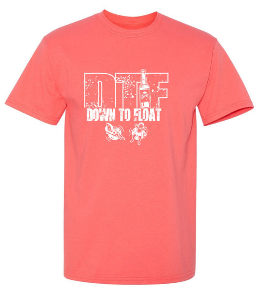 Funny T-Shirts design "Down To Float"