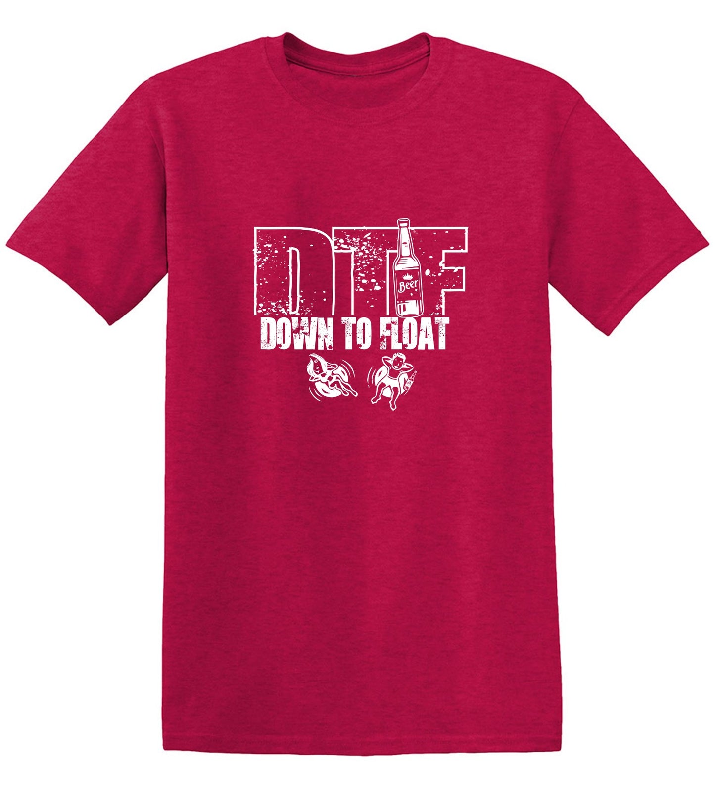 Funny T-Shirts design "Down To Float"