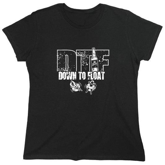 Funny T-Shirts design "Down To Float - Womens"