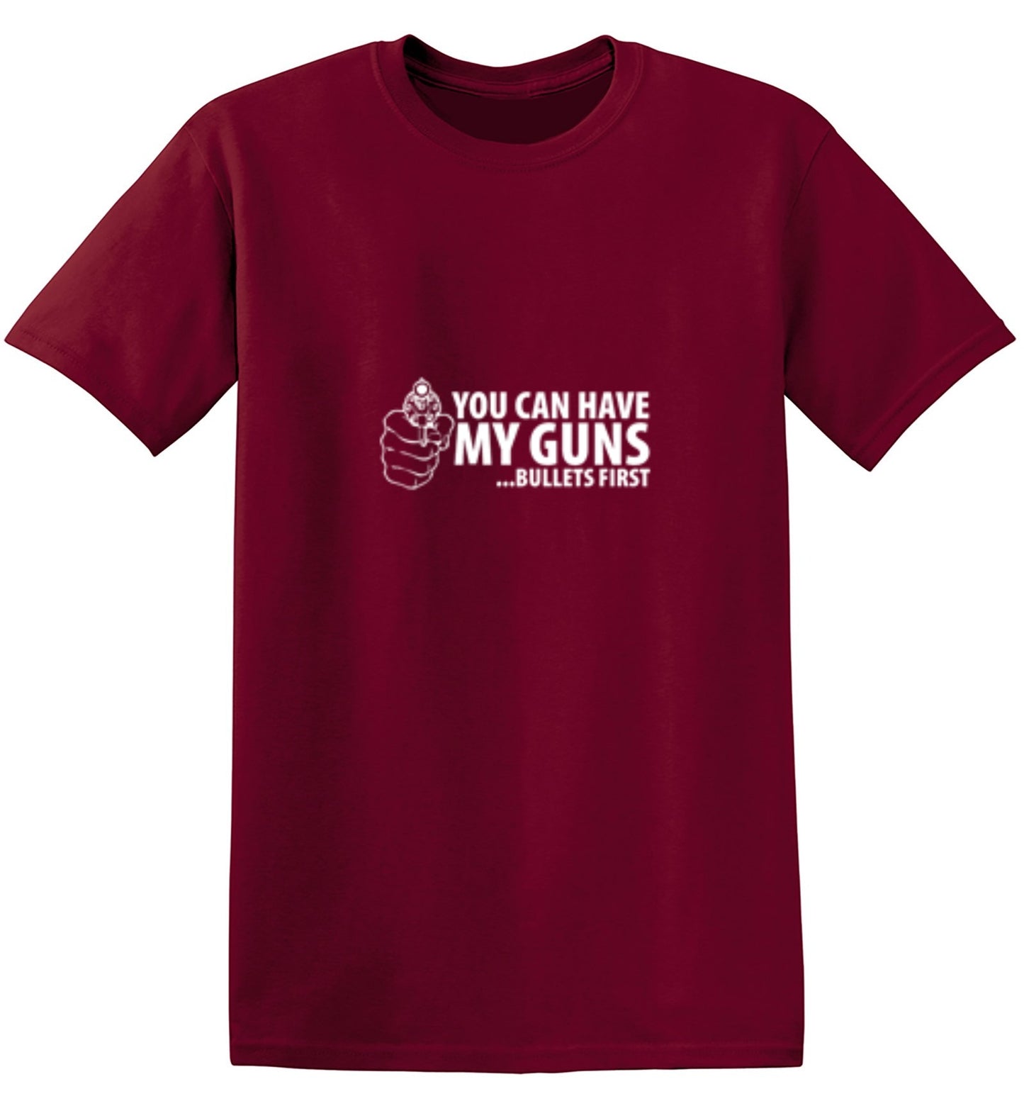 Funny T-Shirts design "You Can Have My Guns Bullets First - Youth"