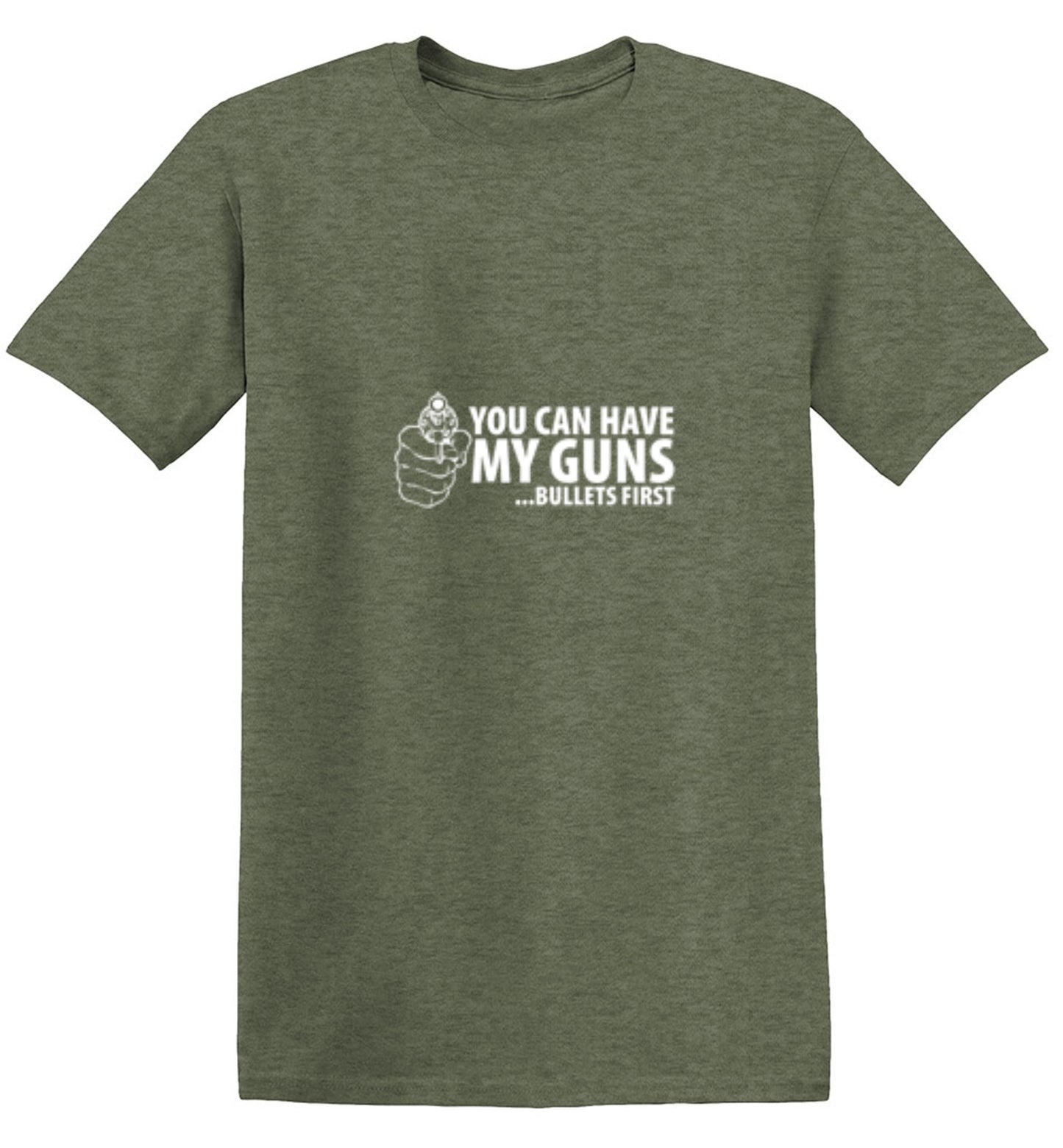 Funny T-Shirts design "You Can Have My Guns Bullets First - Youth"