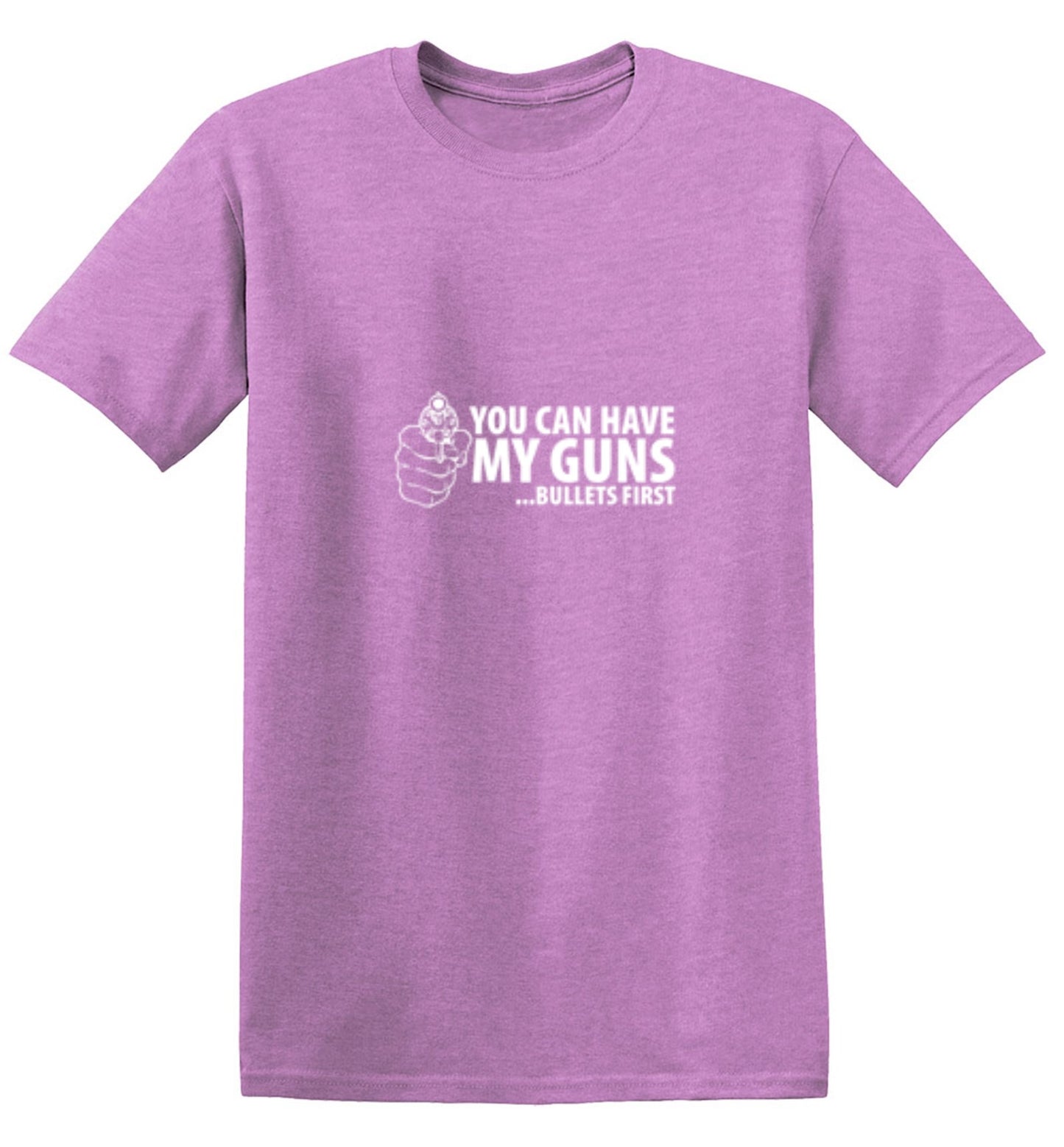 Funny T-Shirts design "You Can Have My Guns Bullets First - Youth"